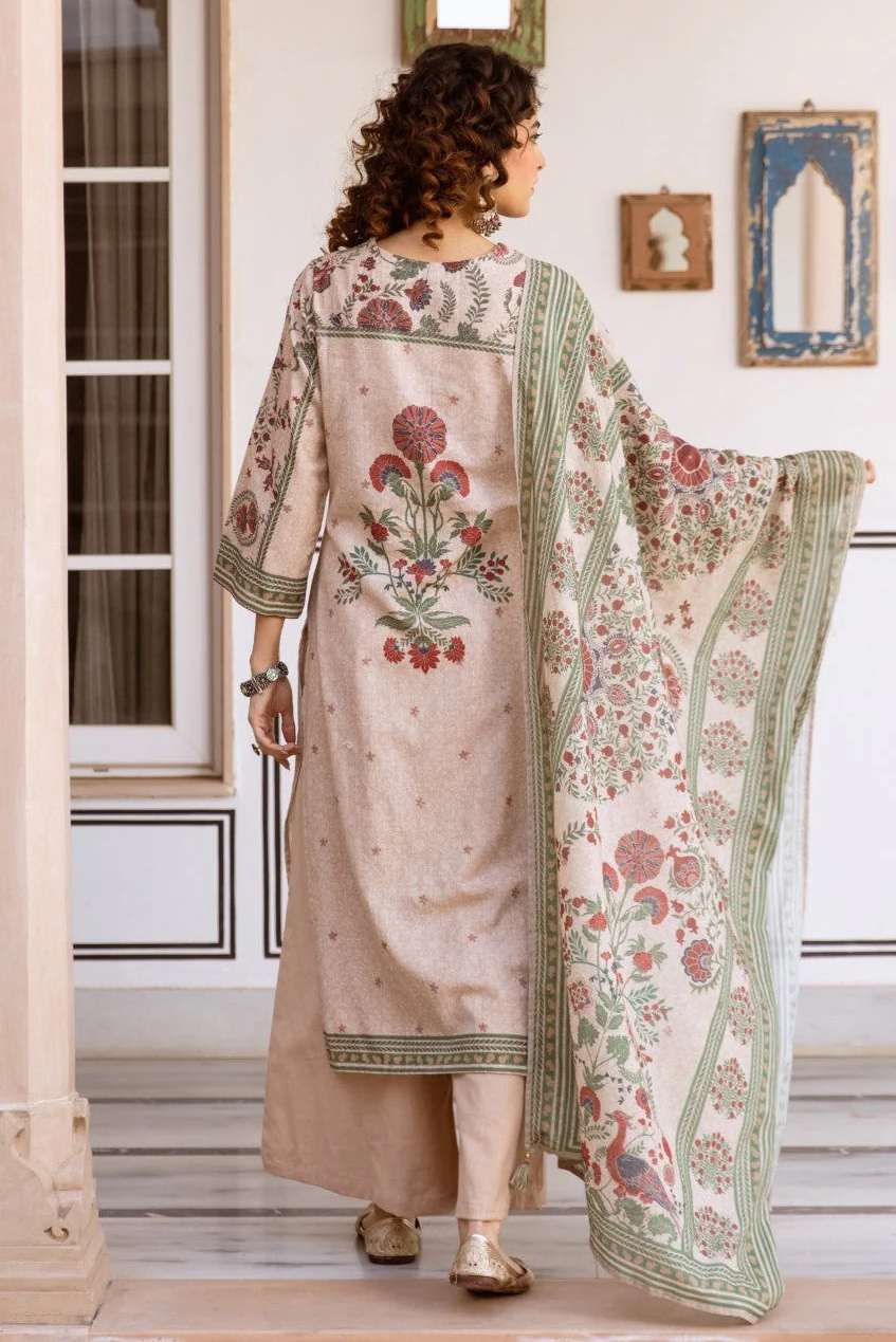 Karen oak cotton printed suit set - Image 3