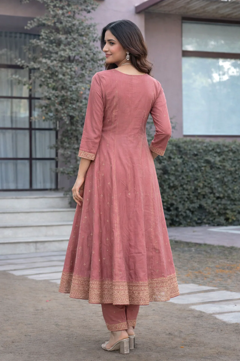 Shanti Flamingo Full Work Suit Set - Image 3