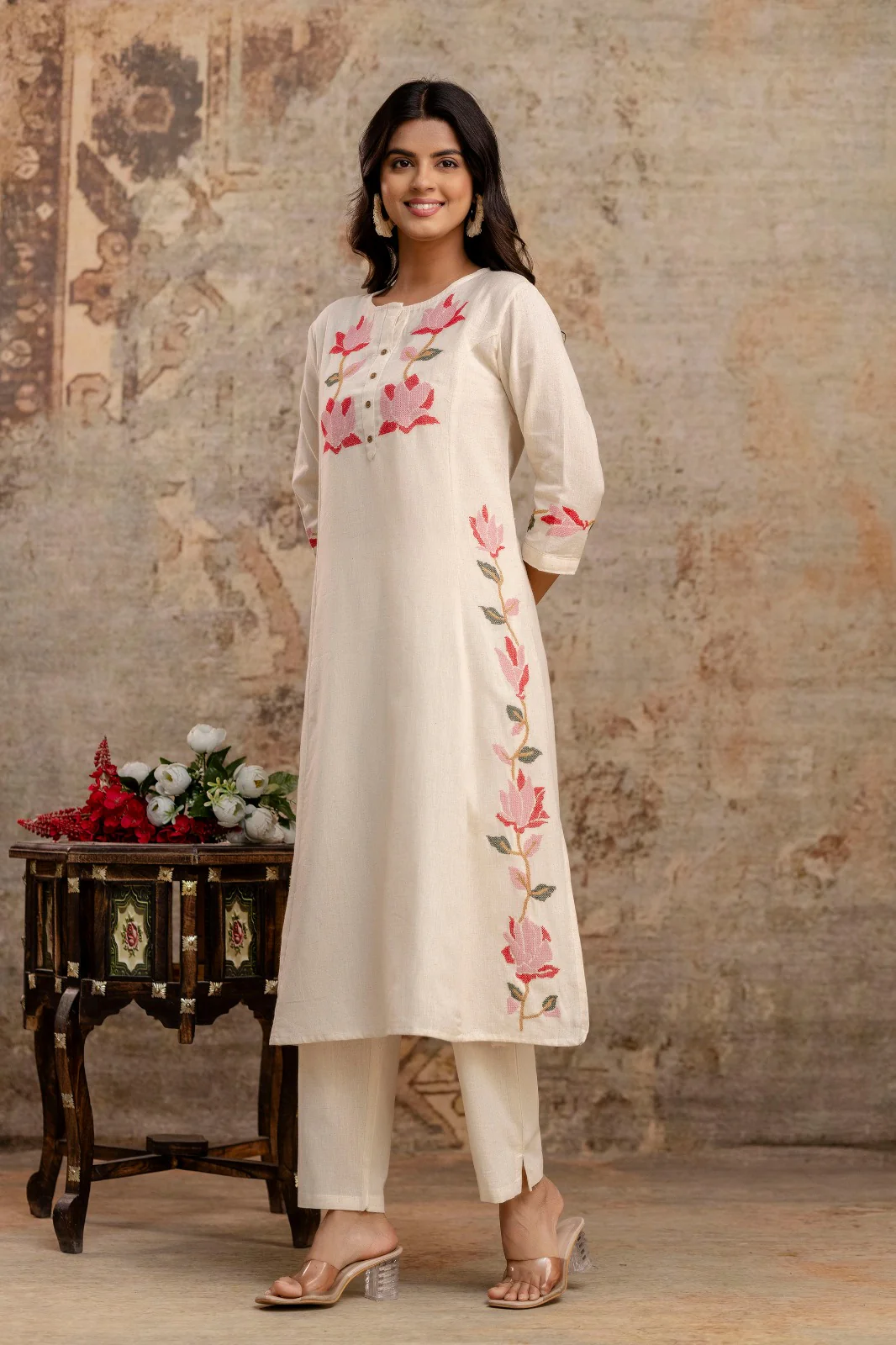 Mika Misri Embrodiered Kurta Pant Set - Image 5