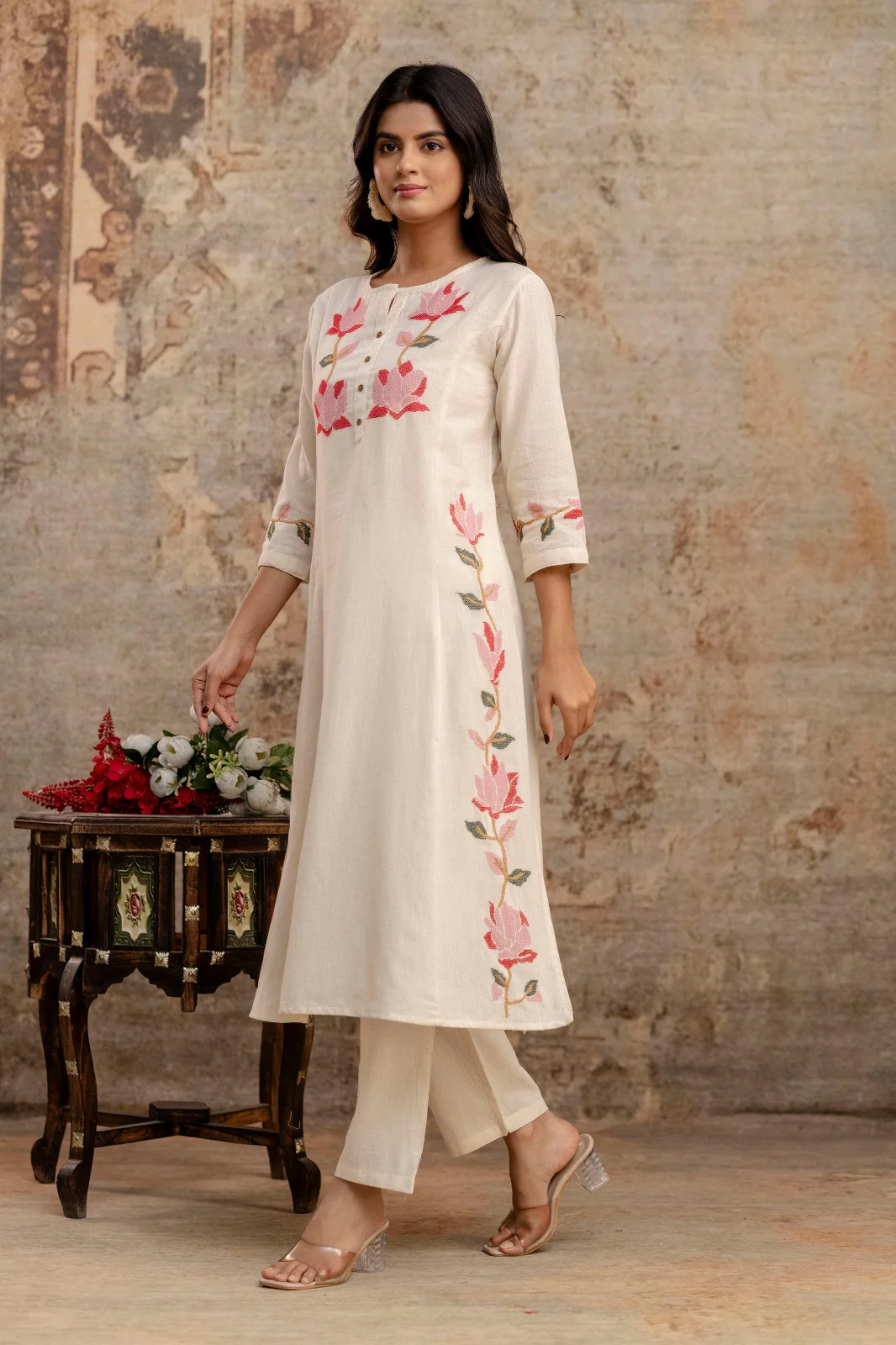 Mika Misri Embrodiered Kurta Pant Set - Image 8