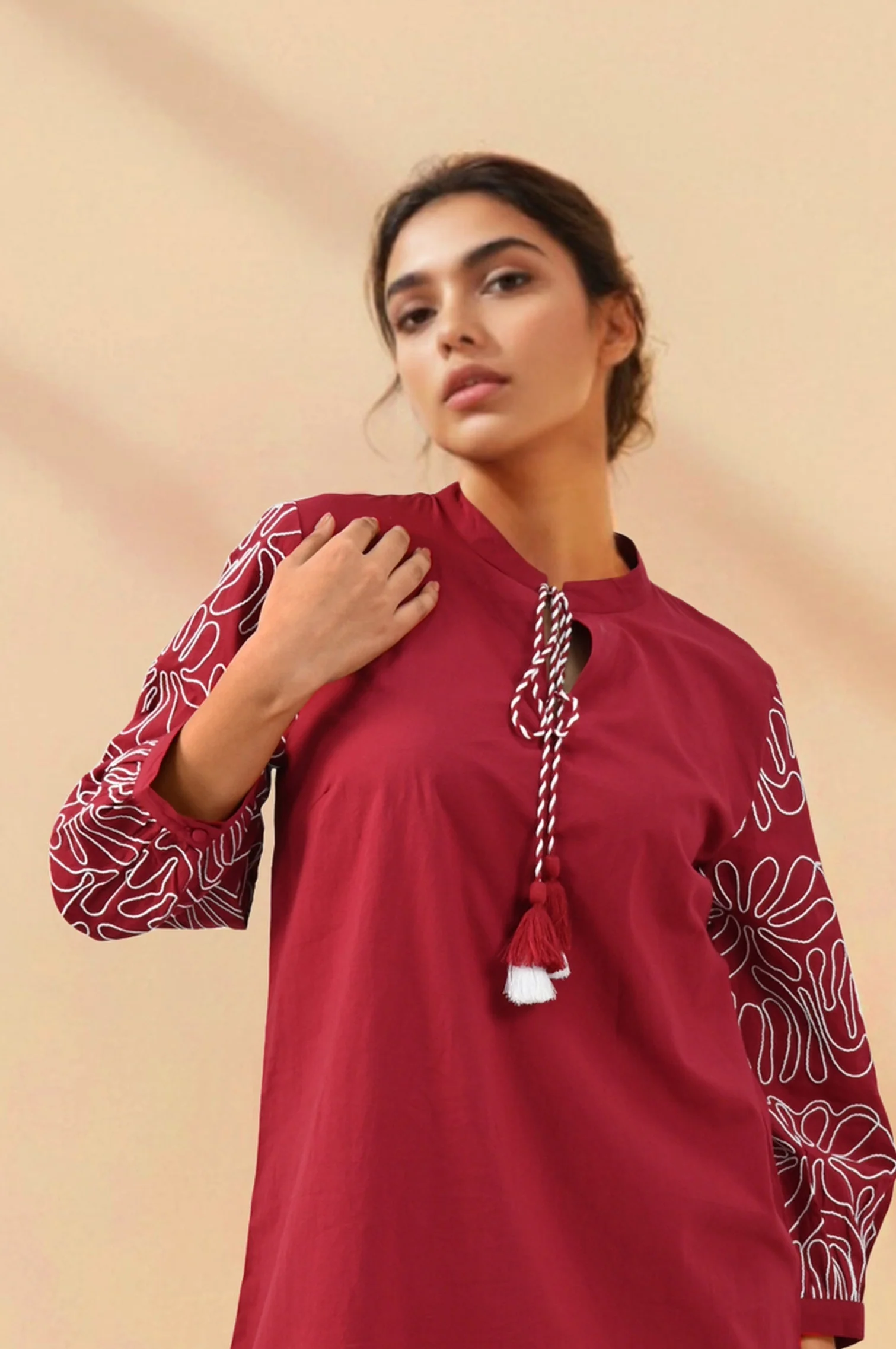 Ubud Jam Embroidery  Cotton Co-ord Set - Image 2