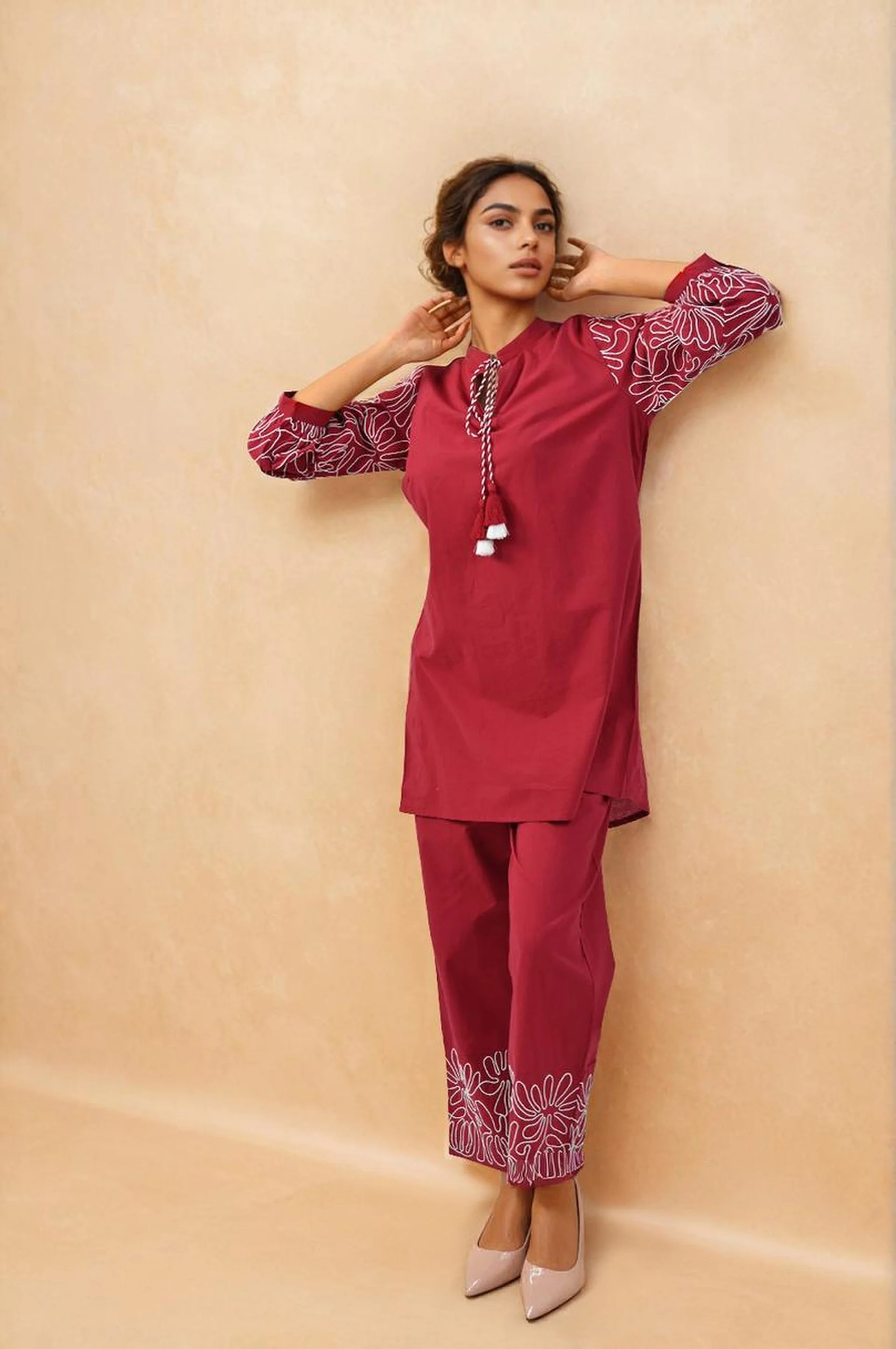 Ubud Jam Embroidery  Cotton Co-ord Set - Image 5