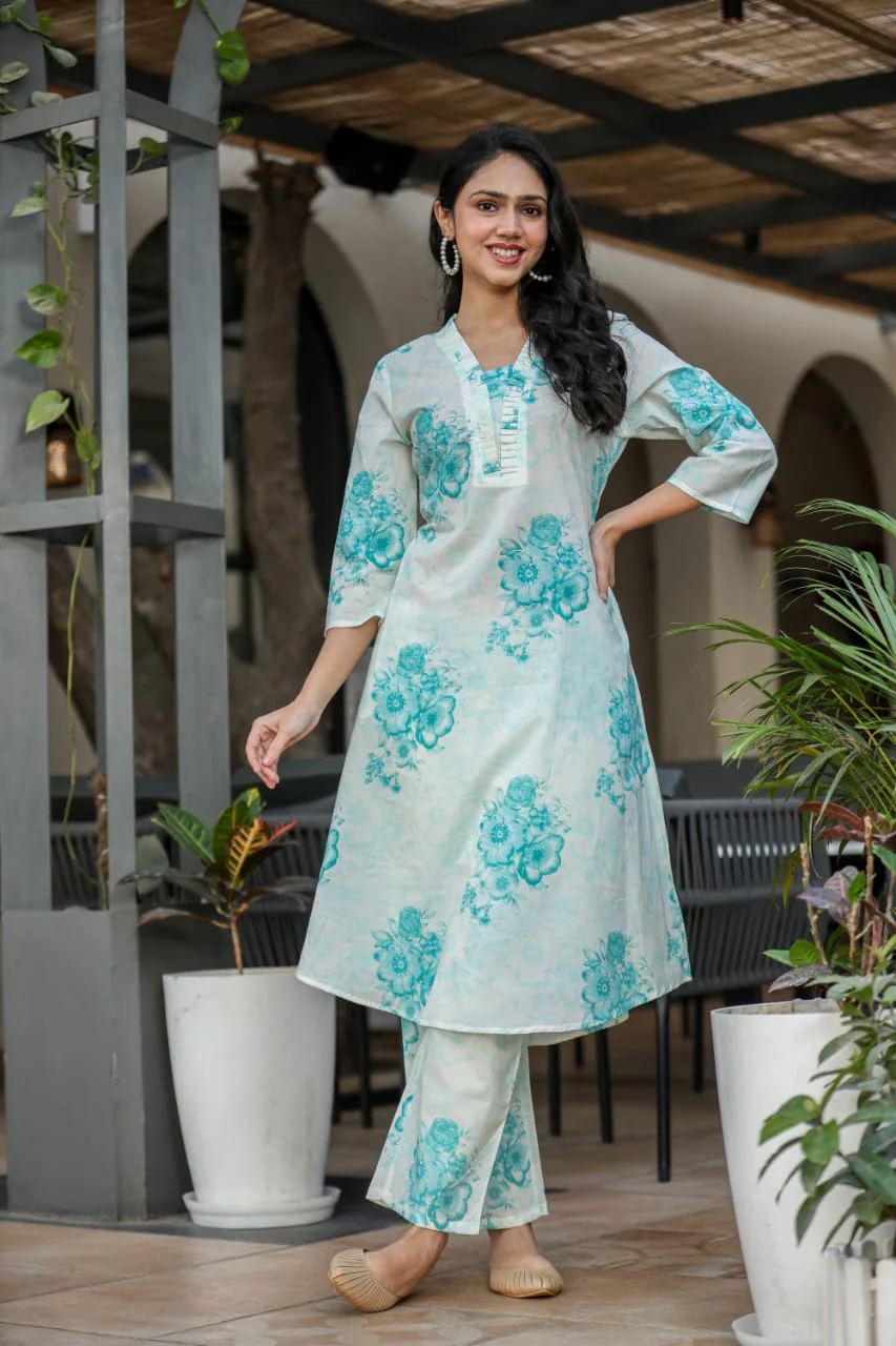 Vanya Turq Cotton Co-ord Set - Image 3