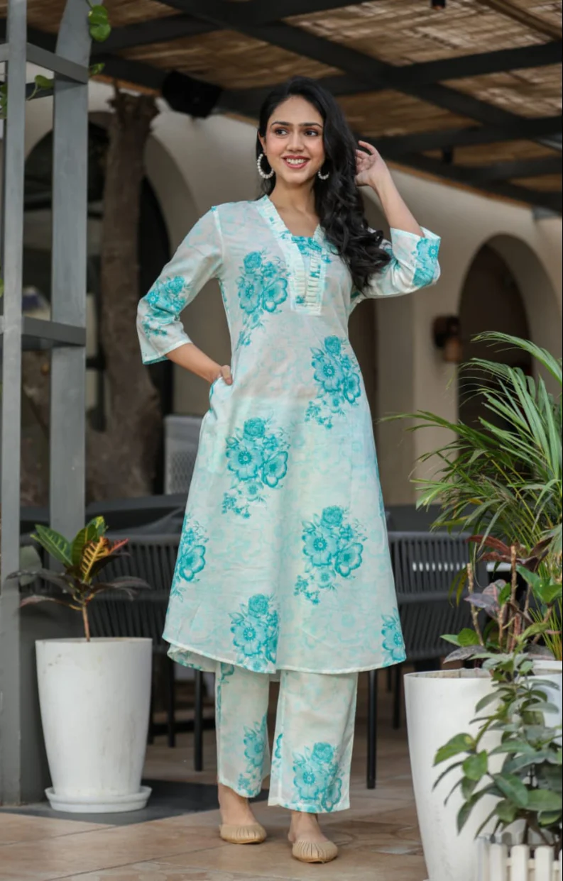 Vanya Turq Cotton Co-ord Set - Image 5