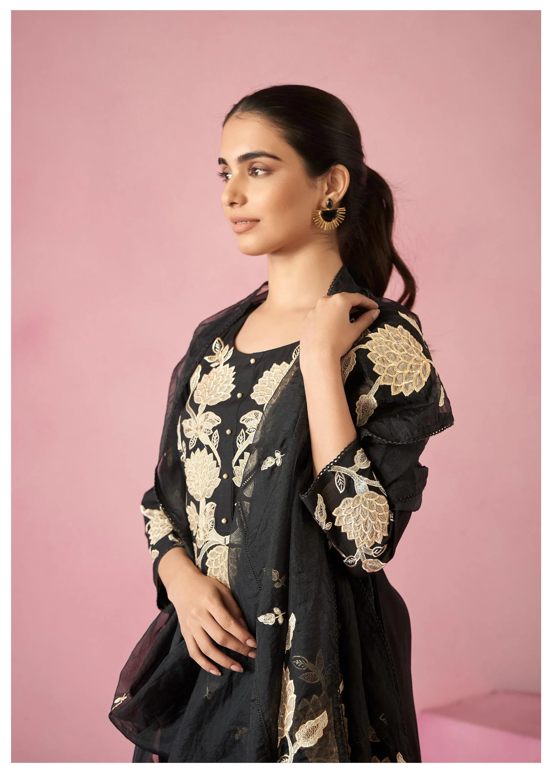 Nadira jade Embroidery Lawn Suit set - Image 3