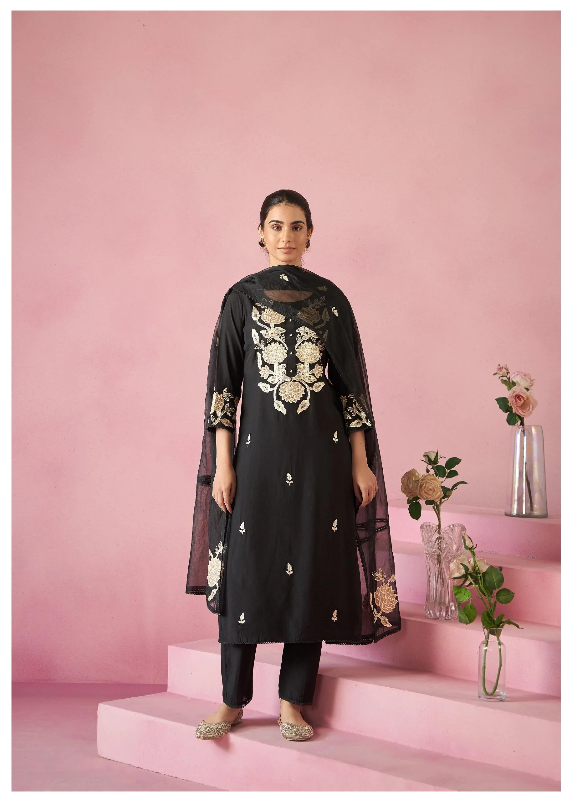 Nadira jade Embroidery Lawn Suit set - Image 4