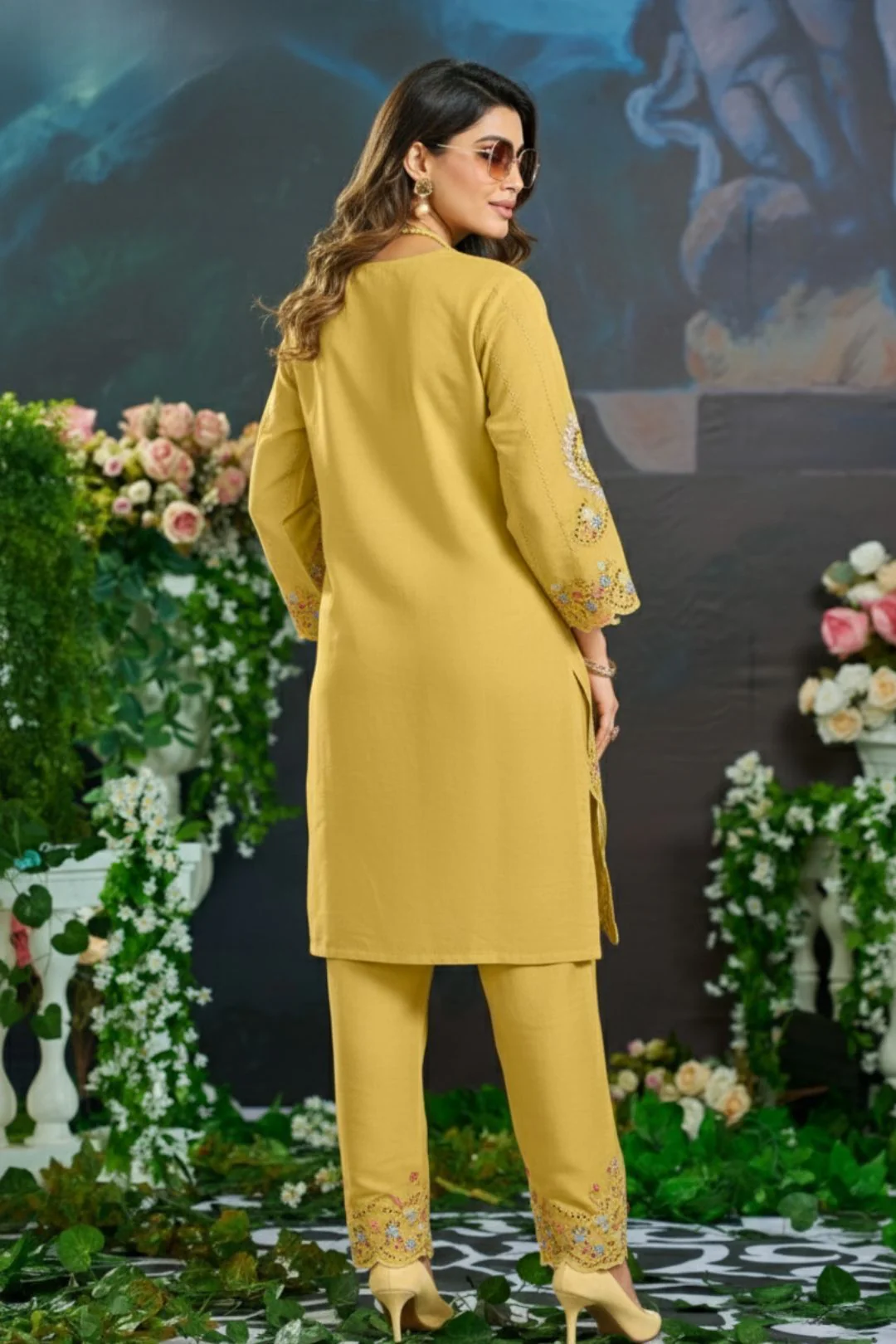 Mayuri Amber Schiffili Embroidered Co-ord Set - Image 3