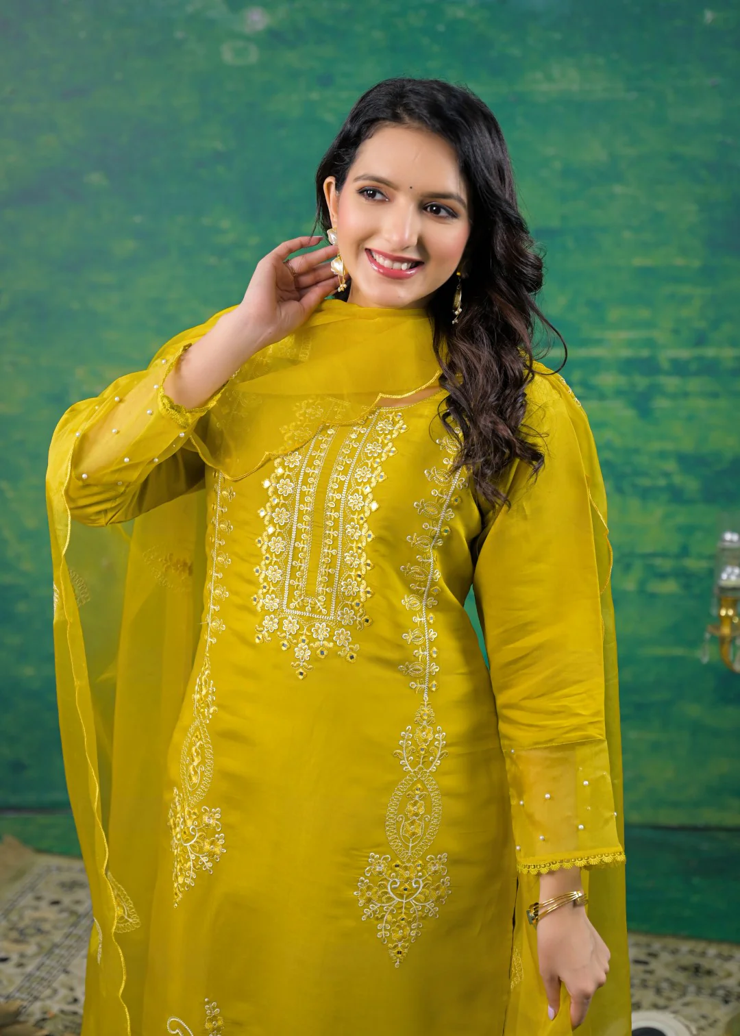 Mahi Wattle Embroidered Suit Set - Image 2