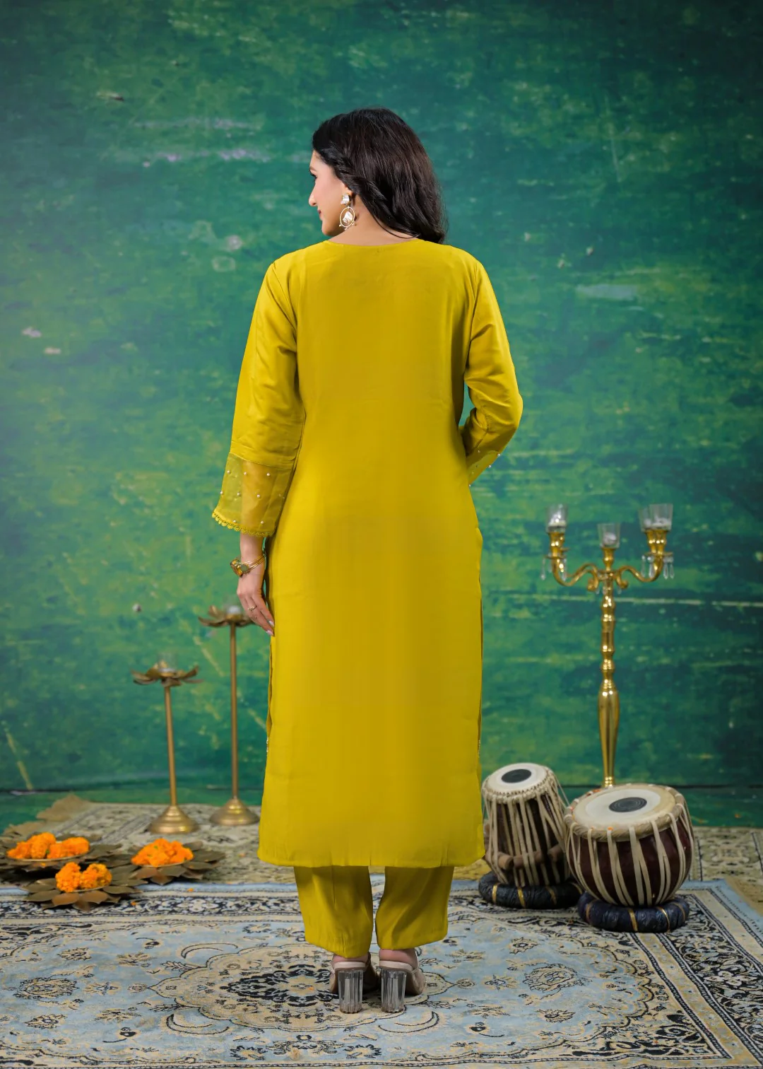 Mahi Wattle Embroidered Suit Set - Image 3