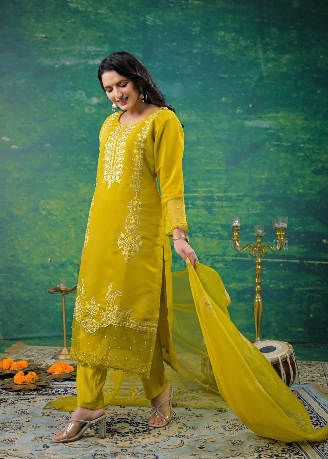 Mahi Wattle Embroidered Suit Set - Image 6