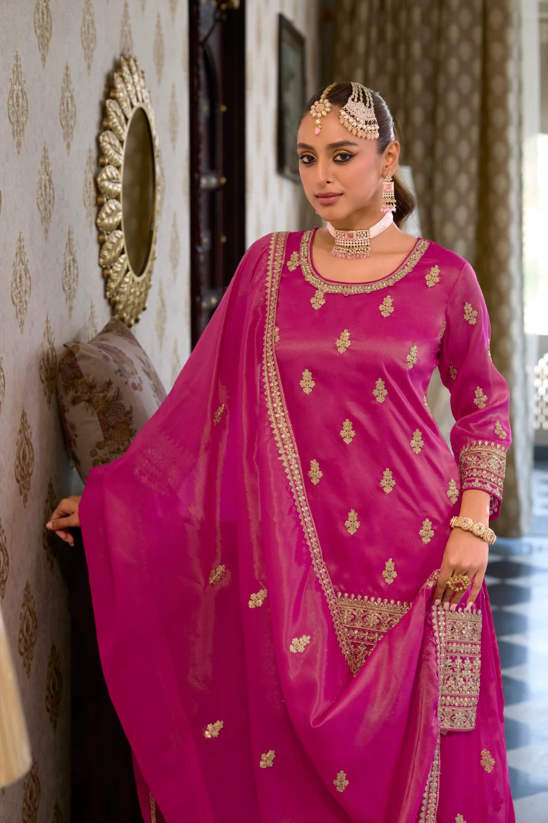 Ashtami Rose Full work Premium suit set - Image 4