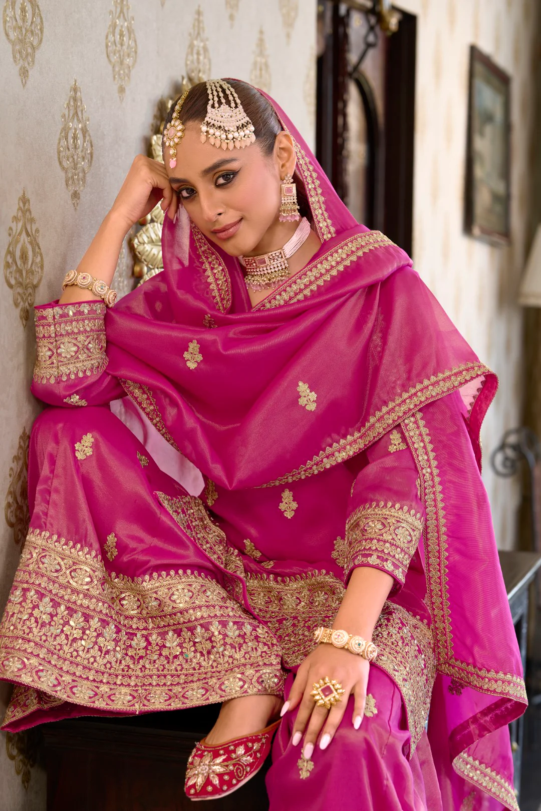 Ashtami Rose Full work Premium suit set - Image 5