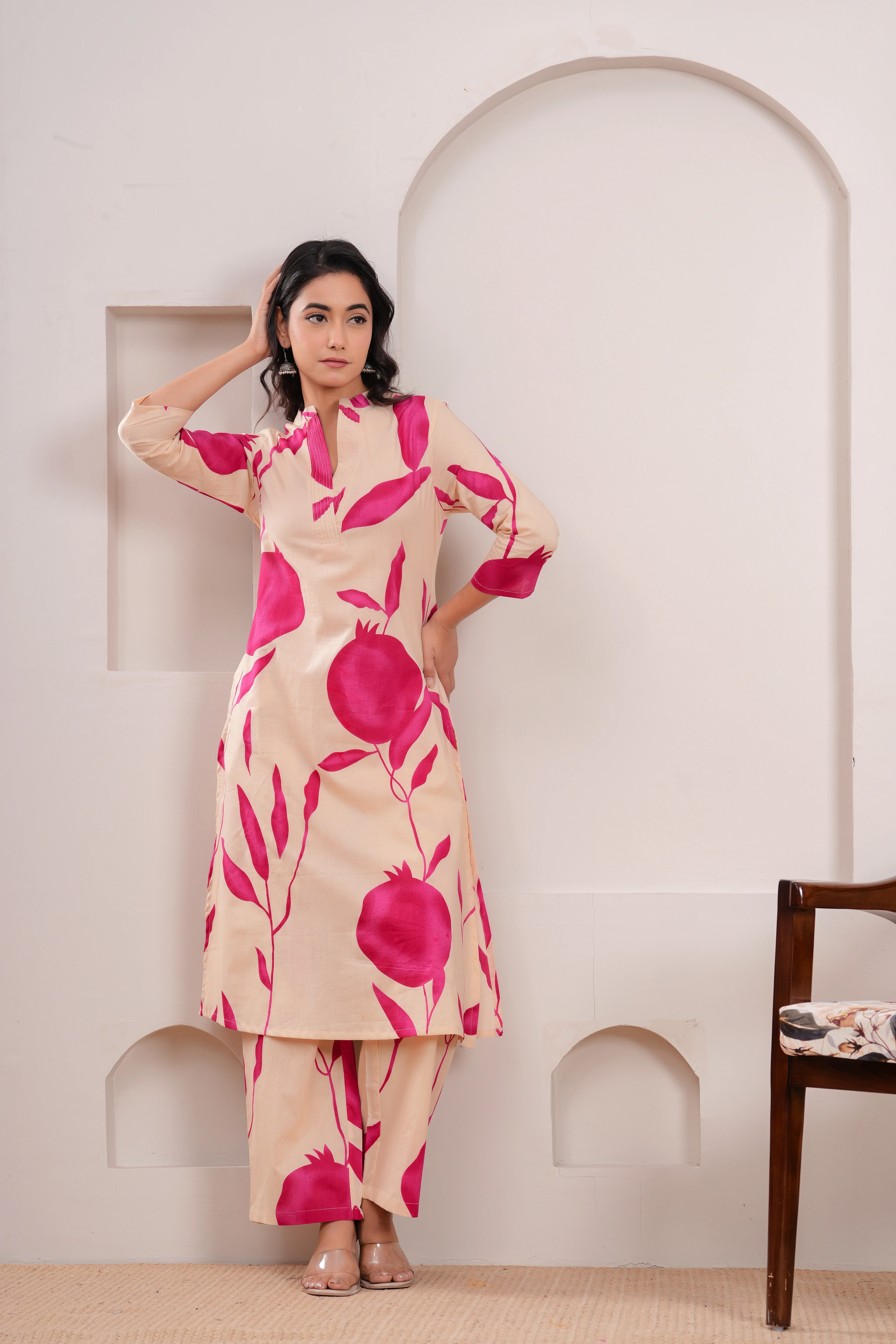 Maurya Bubblegum Printed Kurta Pant set - Image 6