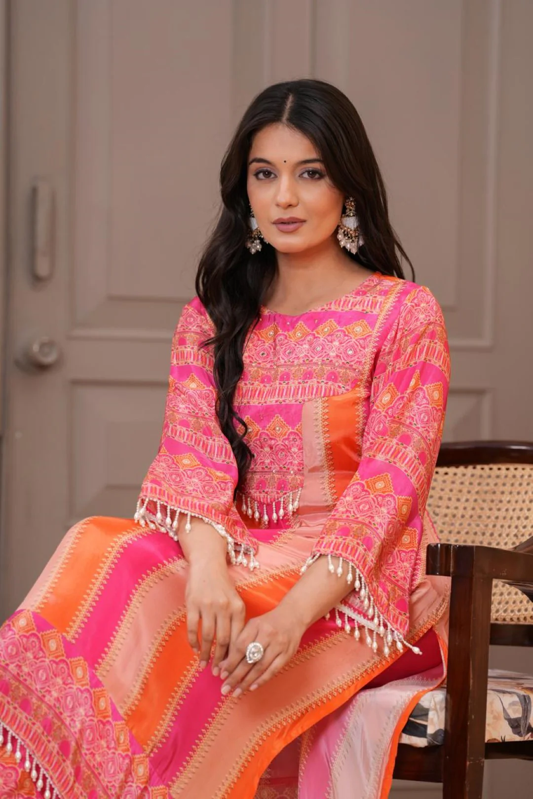 Jayti Candy Work Printed Kurta Pant Set - Image 10
