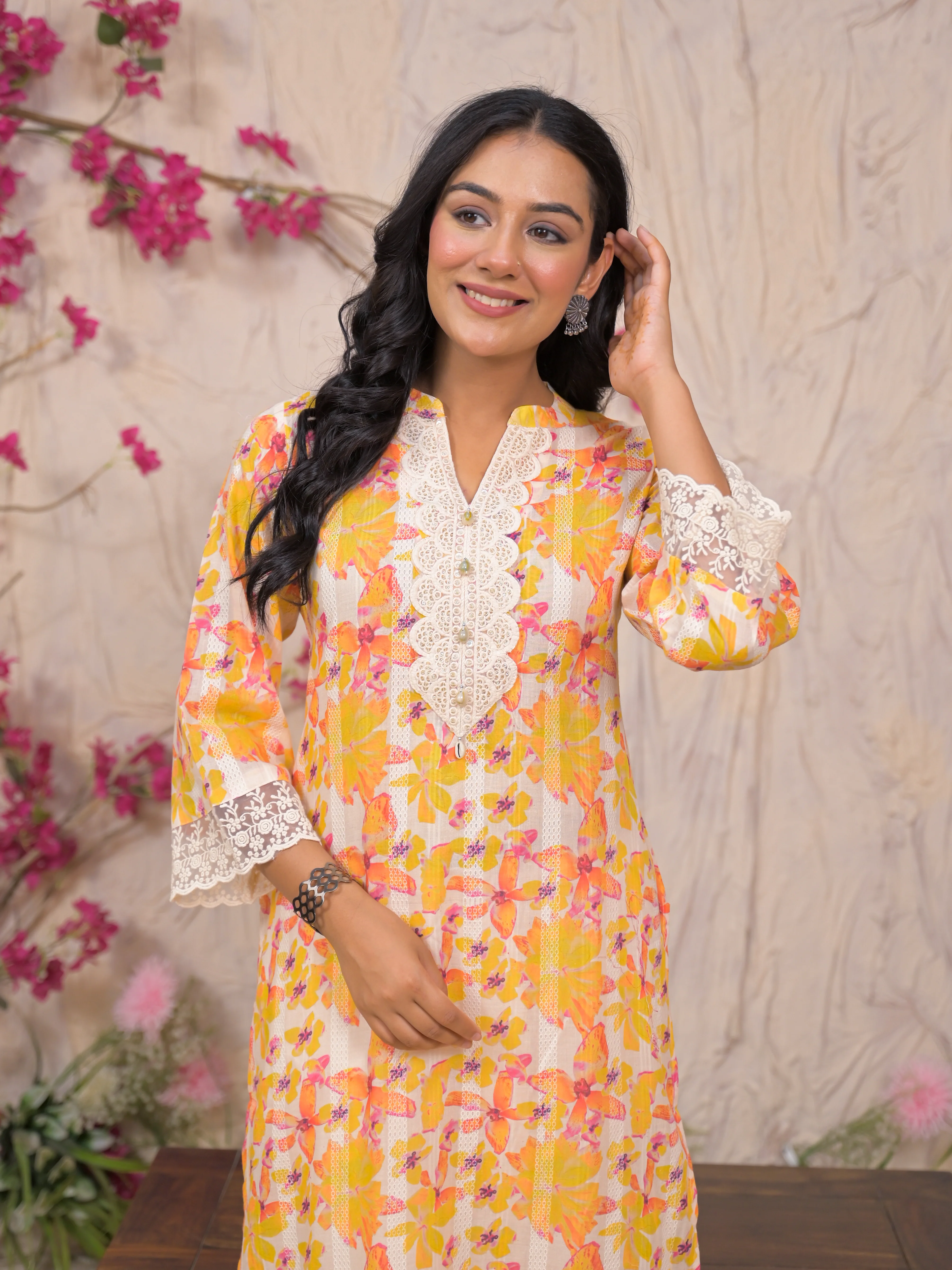 Rajhans Amber Cotton Kurta pant Set - Image 2