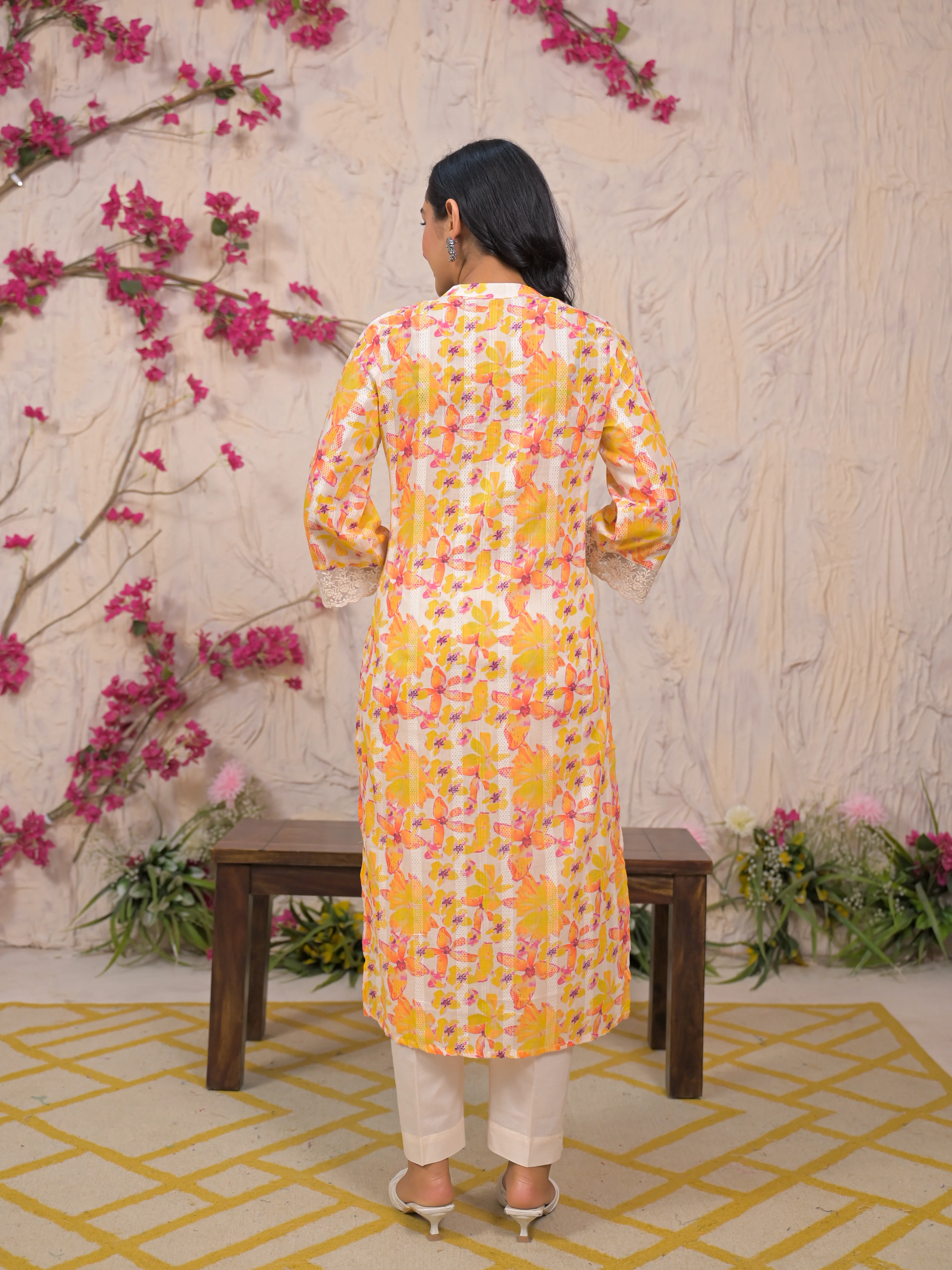 Rajhans Amber Cotton Kurta pant Set - Image 3