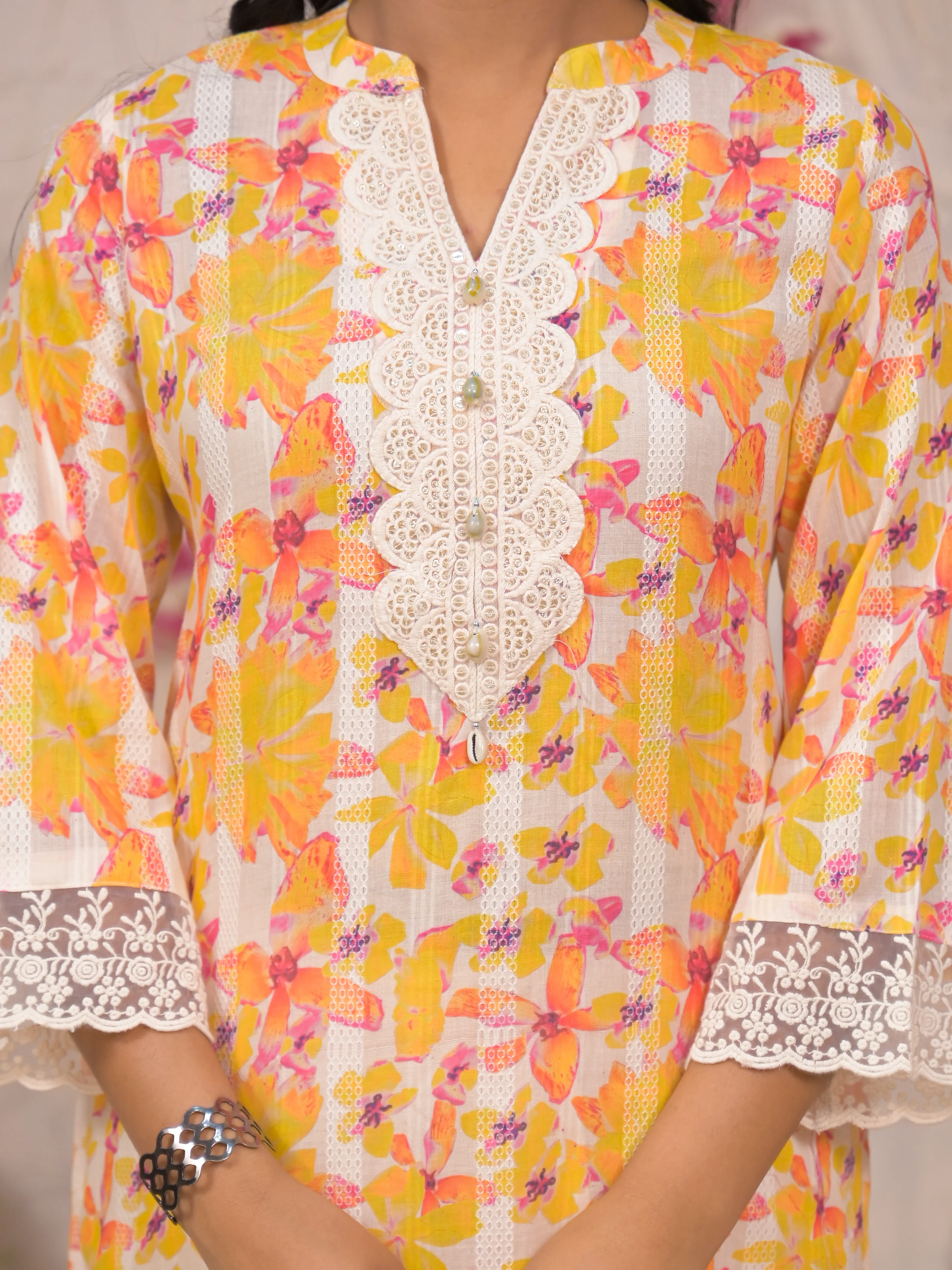 Rajhans Amber Cotton Kurta pant Set - Image 4