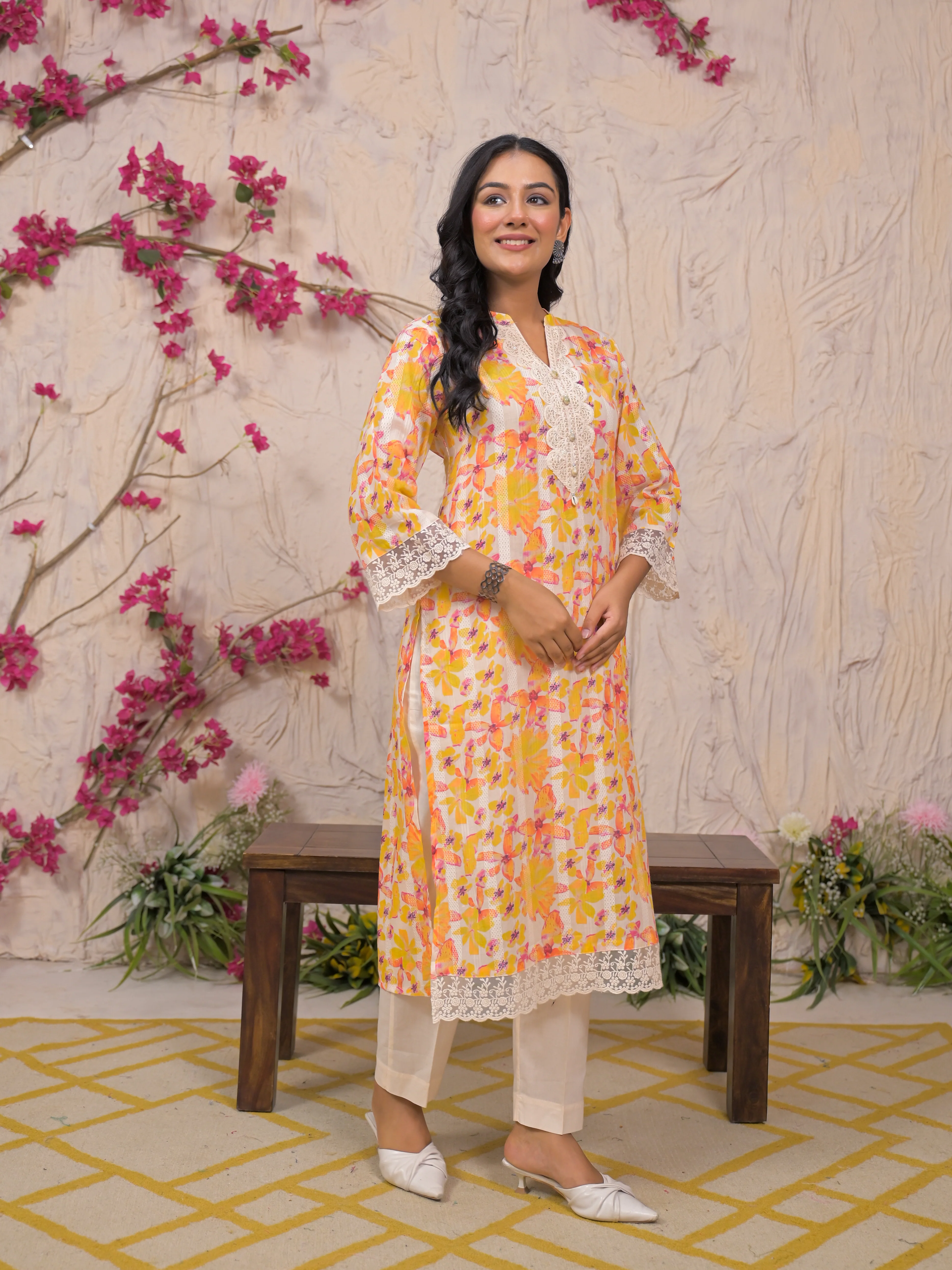 Rajhans Amber Cotton Kurta pant Set - Image 5