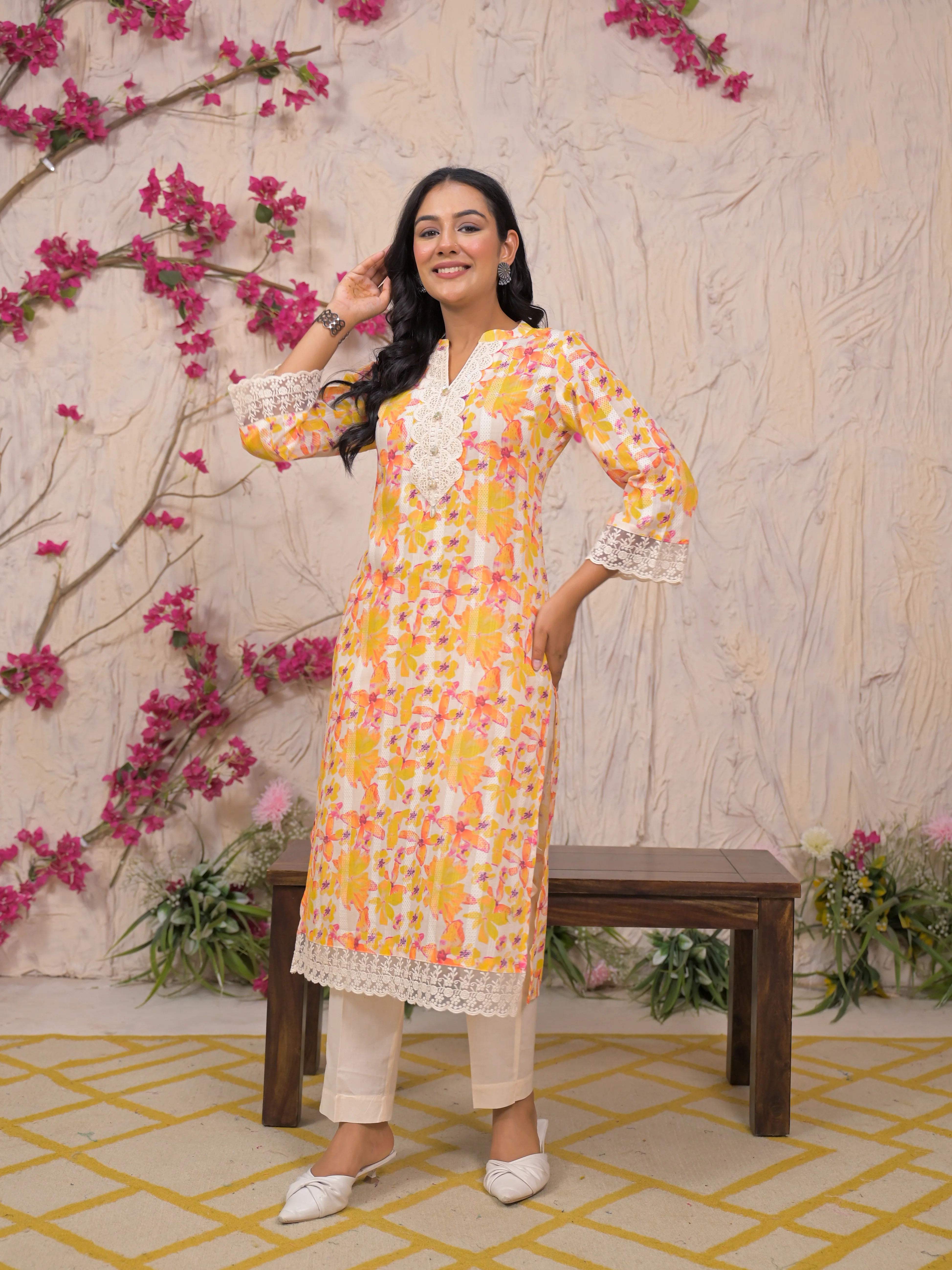 Rajhans Amber Cotton Kurta pant Set - Image 6