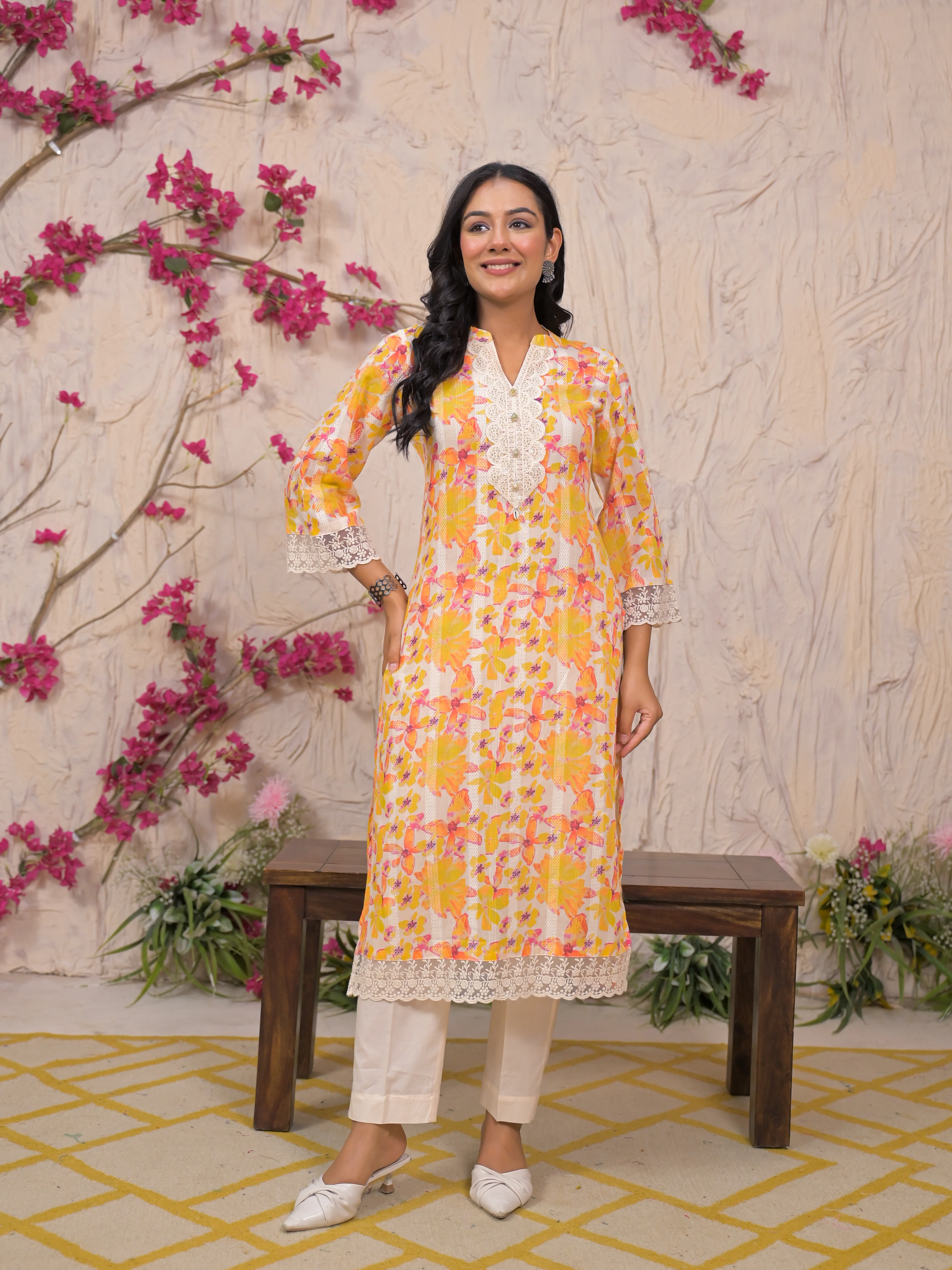 Rajhans Amber Cotton Kurta pant Set - Image 7
