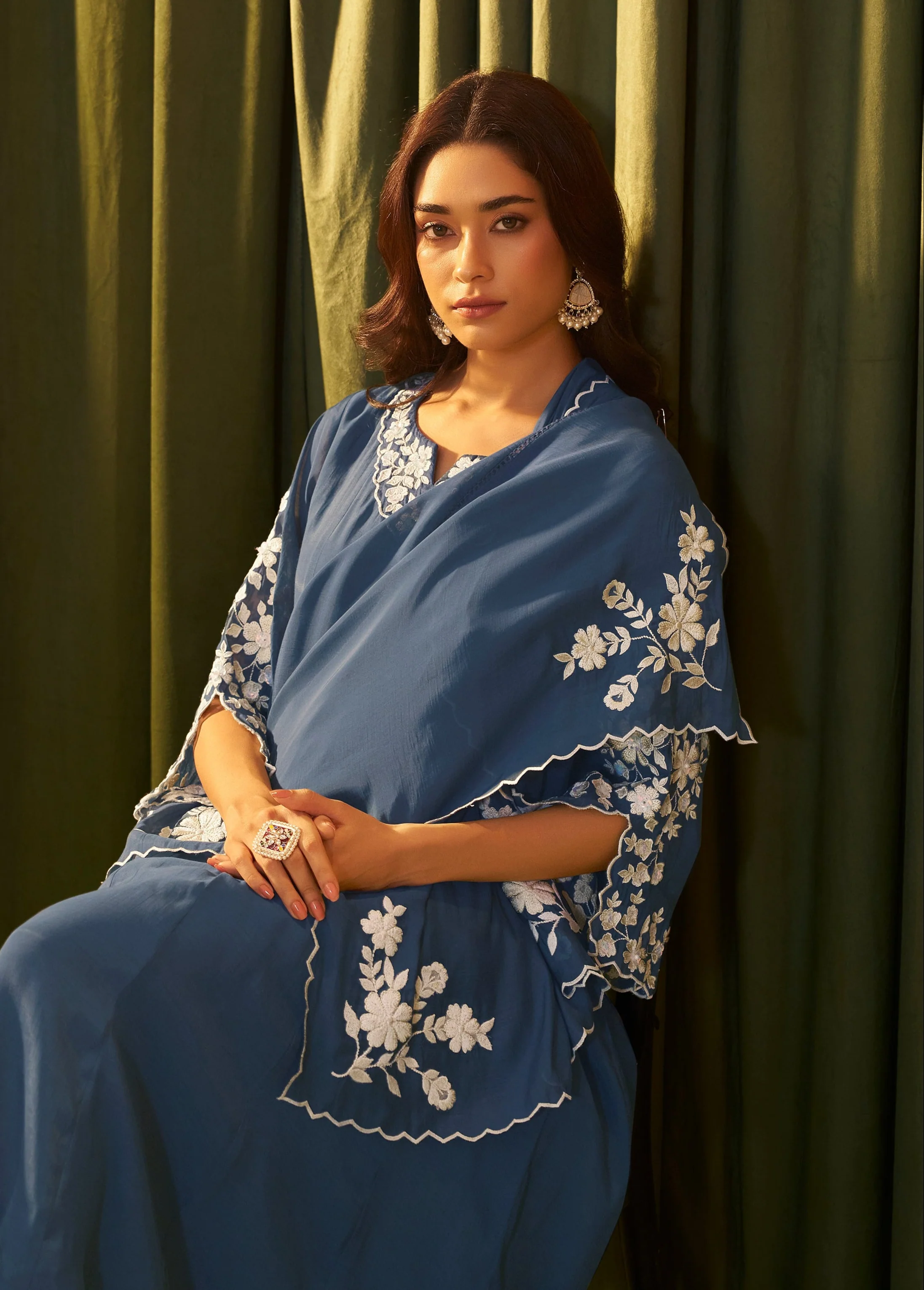 Albeli Hibis embroidery anarkali suit set - Image 2