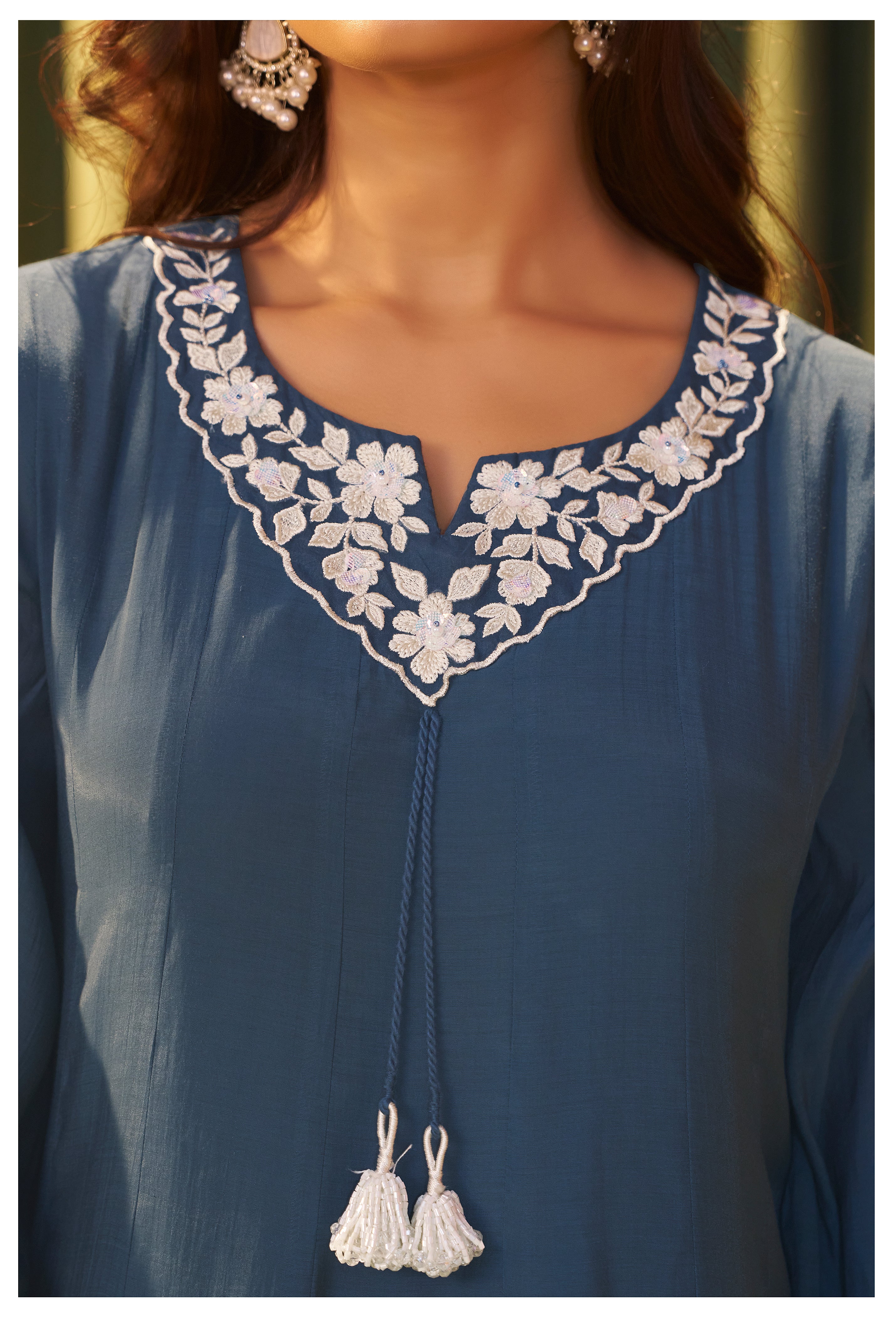 Albeli Hibis embroidery anarkali suit set - Image 4