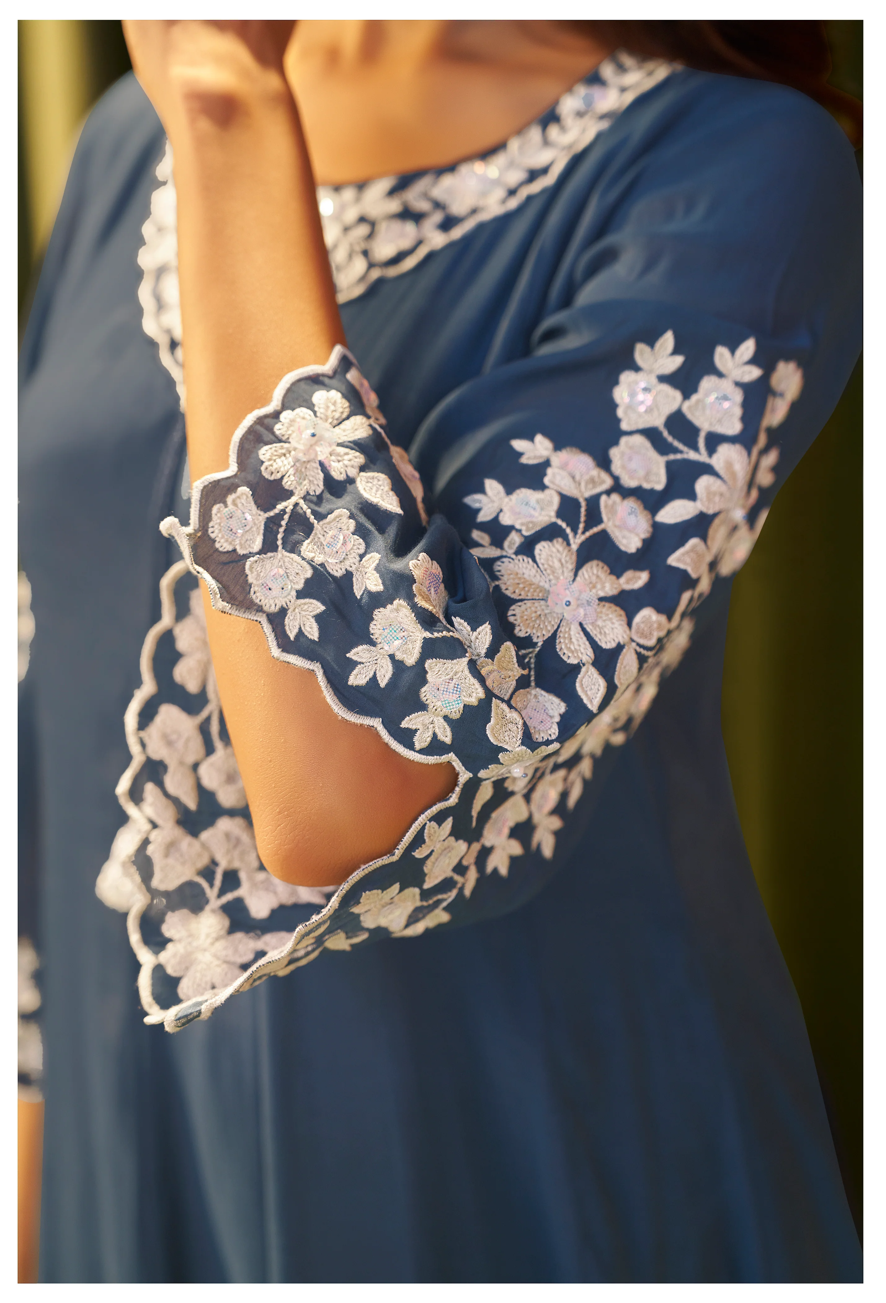 Albeli Hibis embroidery anarkali suit set - Image 5