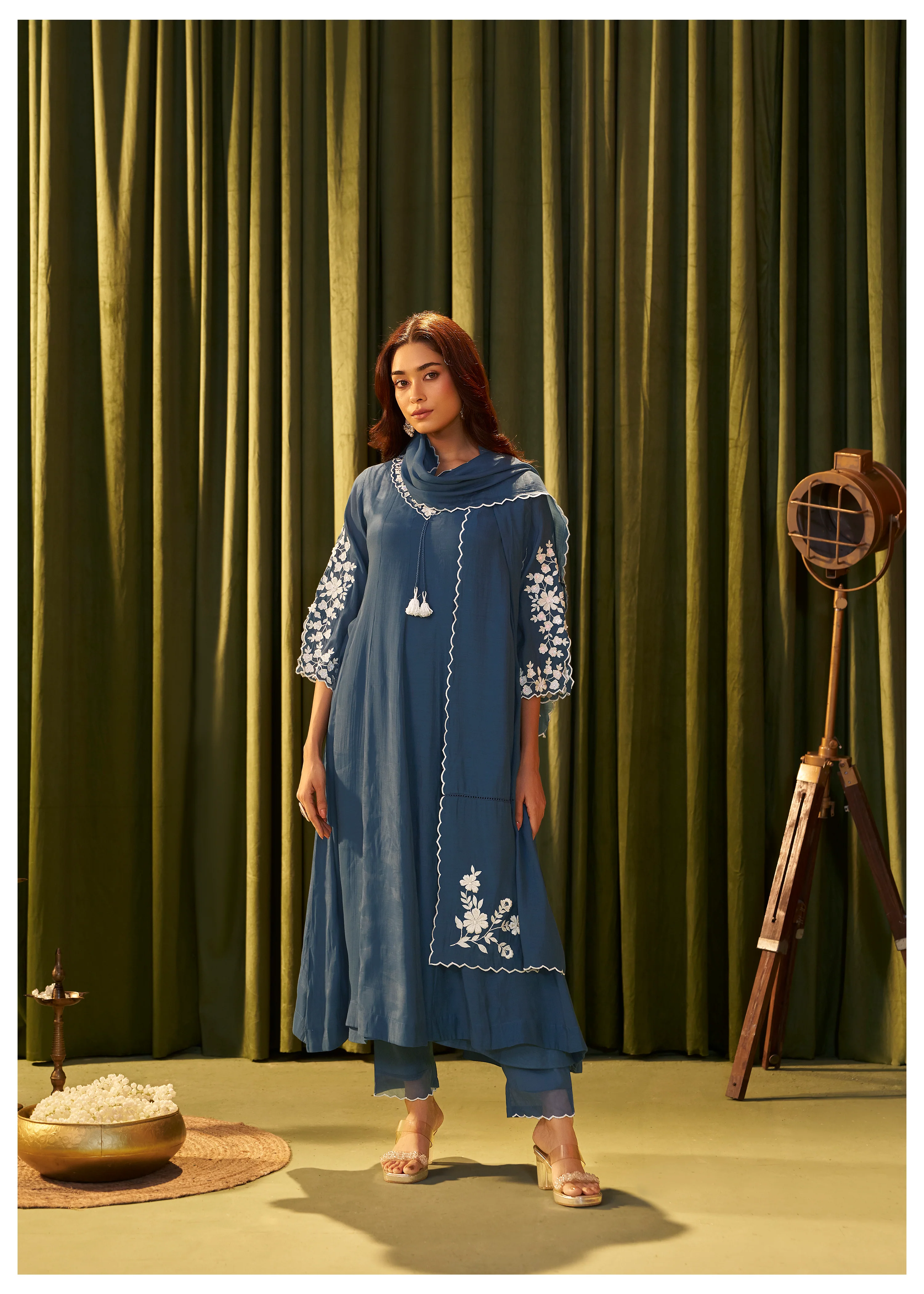 Albeli Hibis embroidery anarkali suit set - Image 6