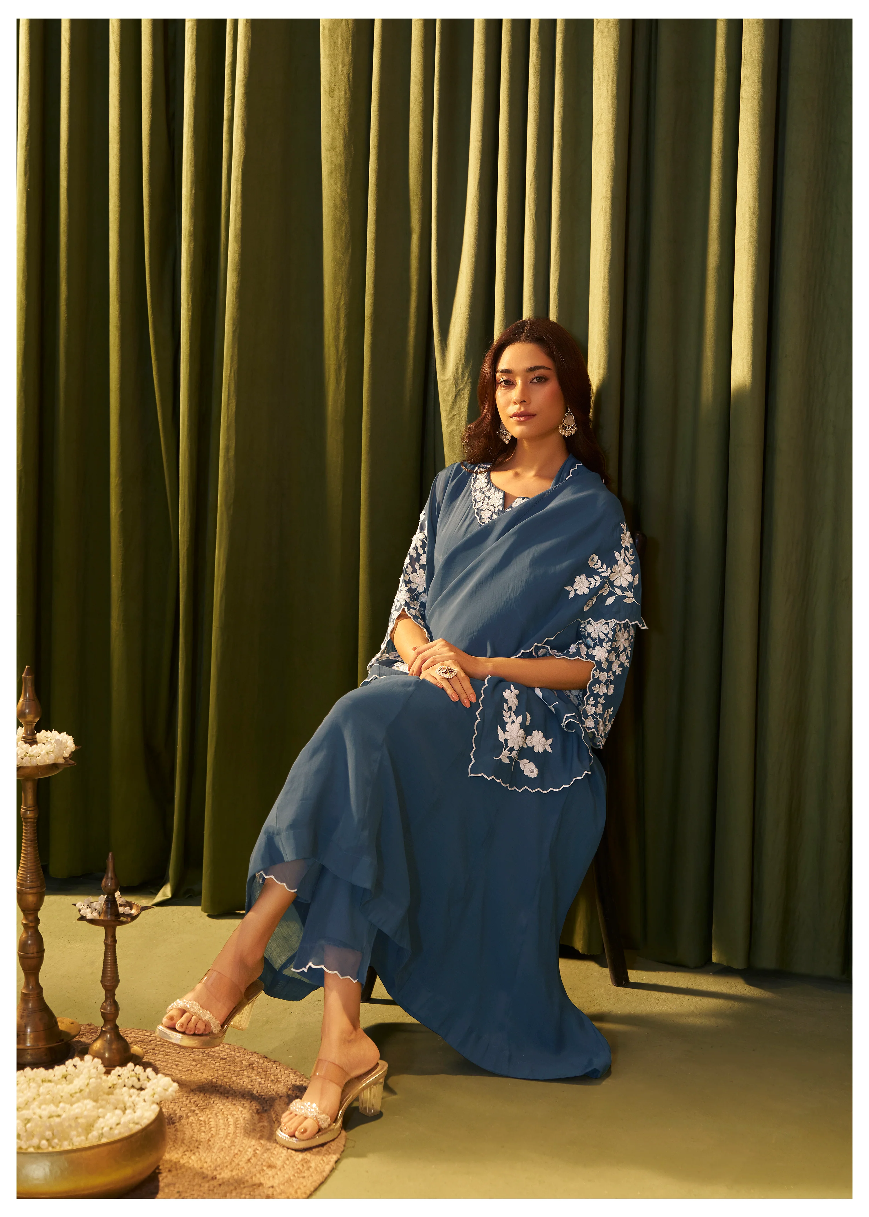 Albeli Hibis embroidery anarkali suit set - Image 7