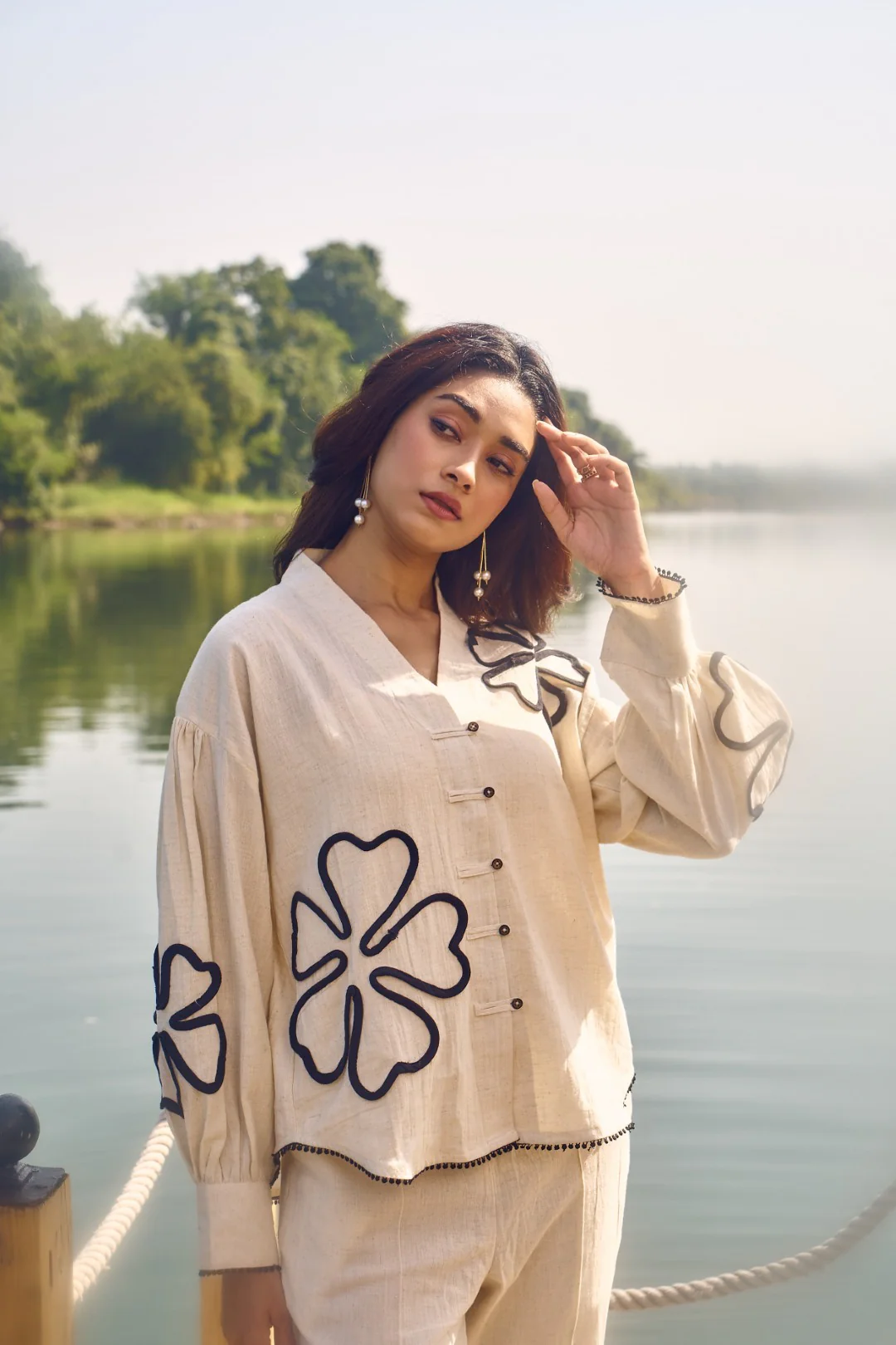 Wespret indi embroidery cotton co-ord set - Image 5