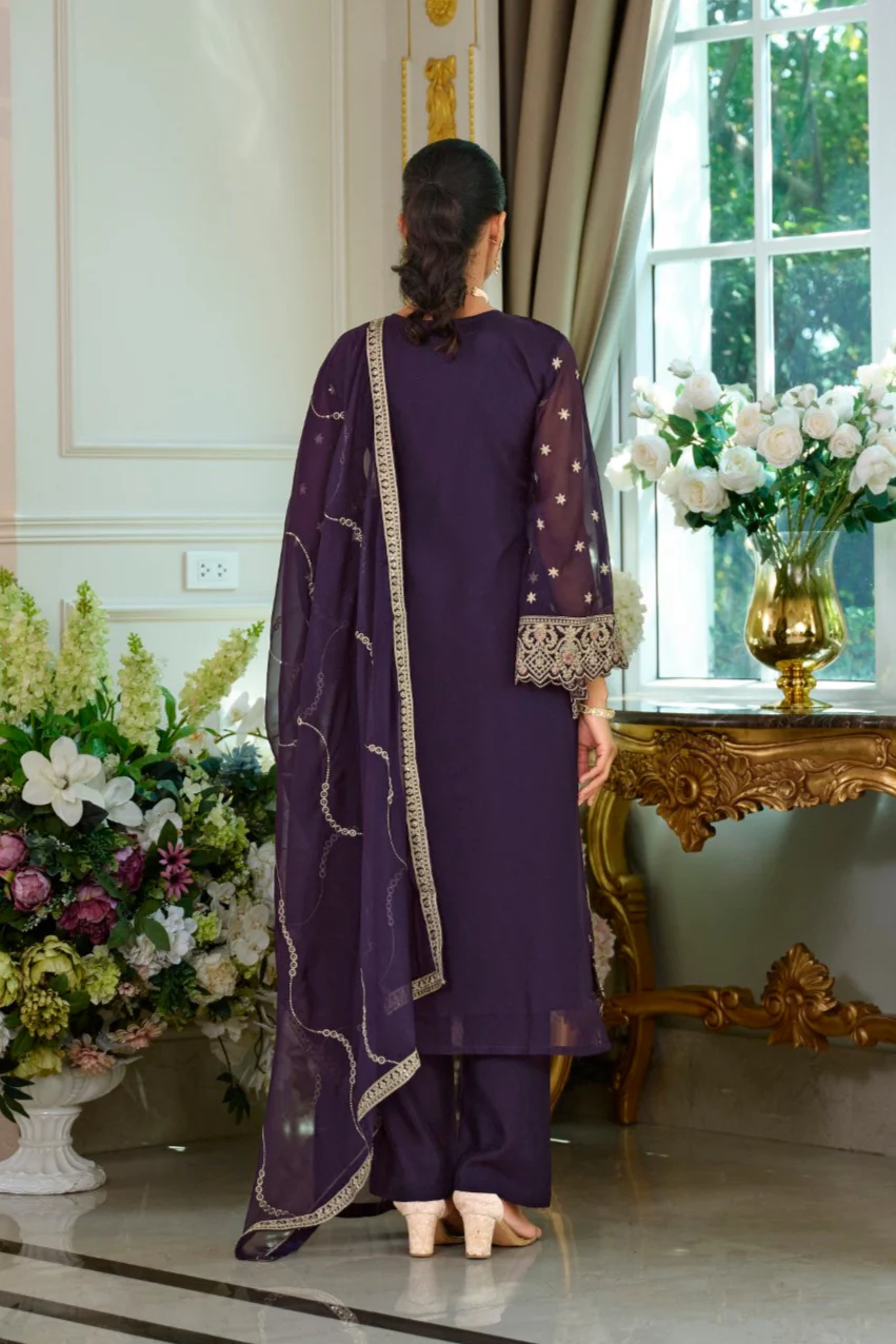 Ramneek orchid full work suit set - Image 3