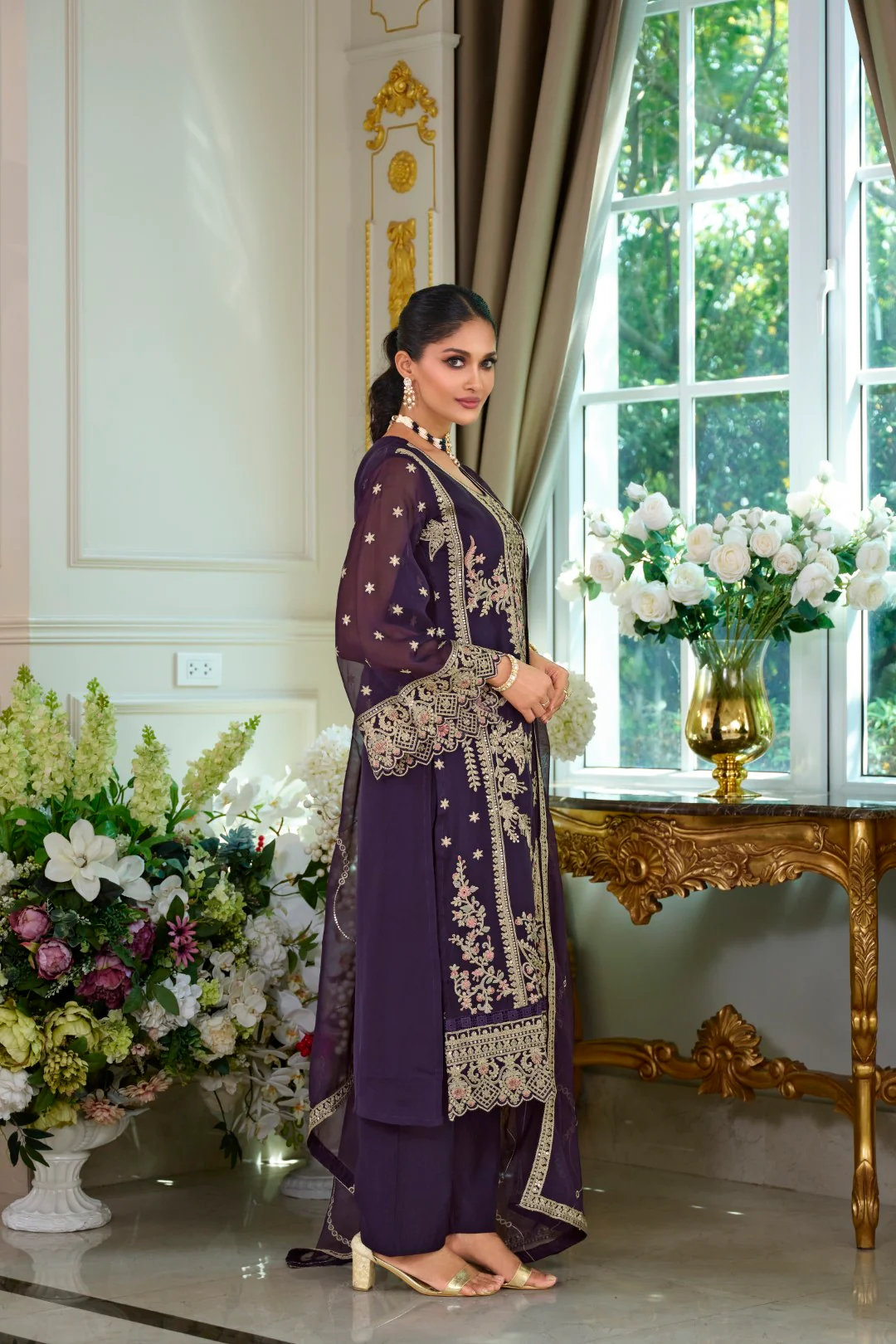 Ramneek orchid full work suit set - Image 6