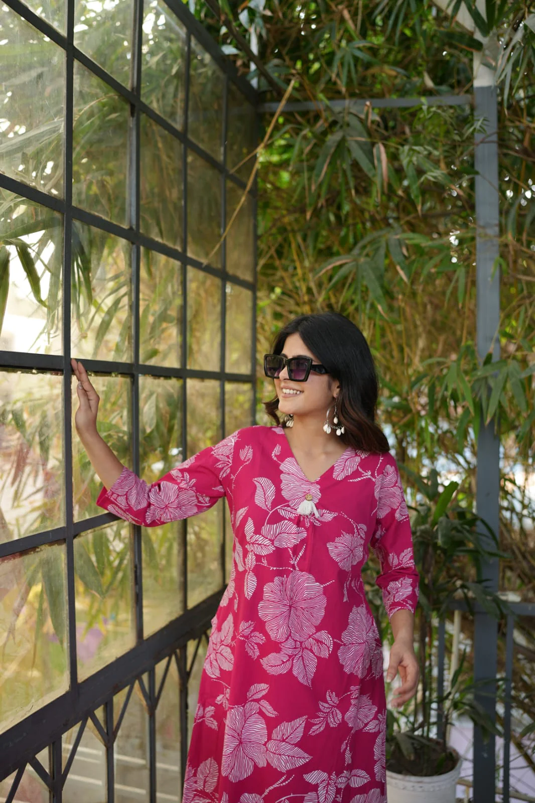Iti Rose Printed Cotton Co-ord Set - Image 5