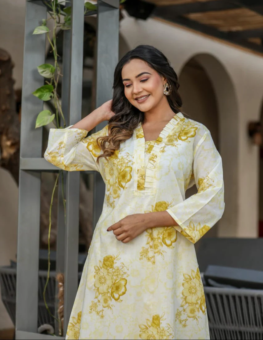 Vanya Daffodil Cotton Co-ord Set - Image 2