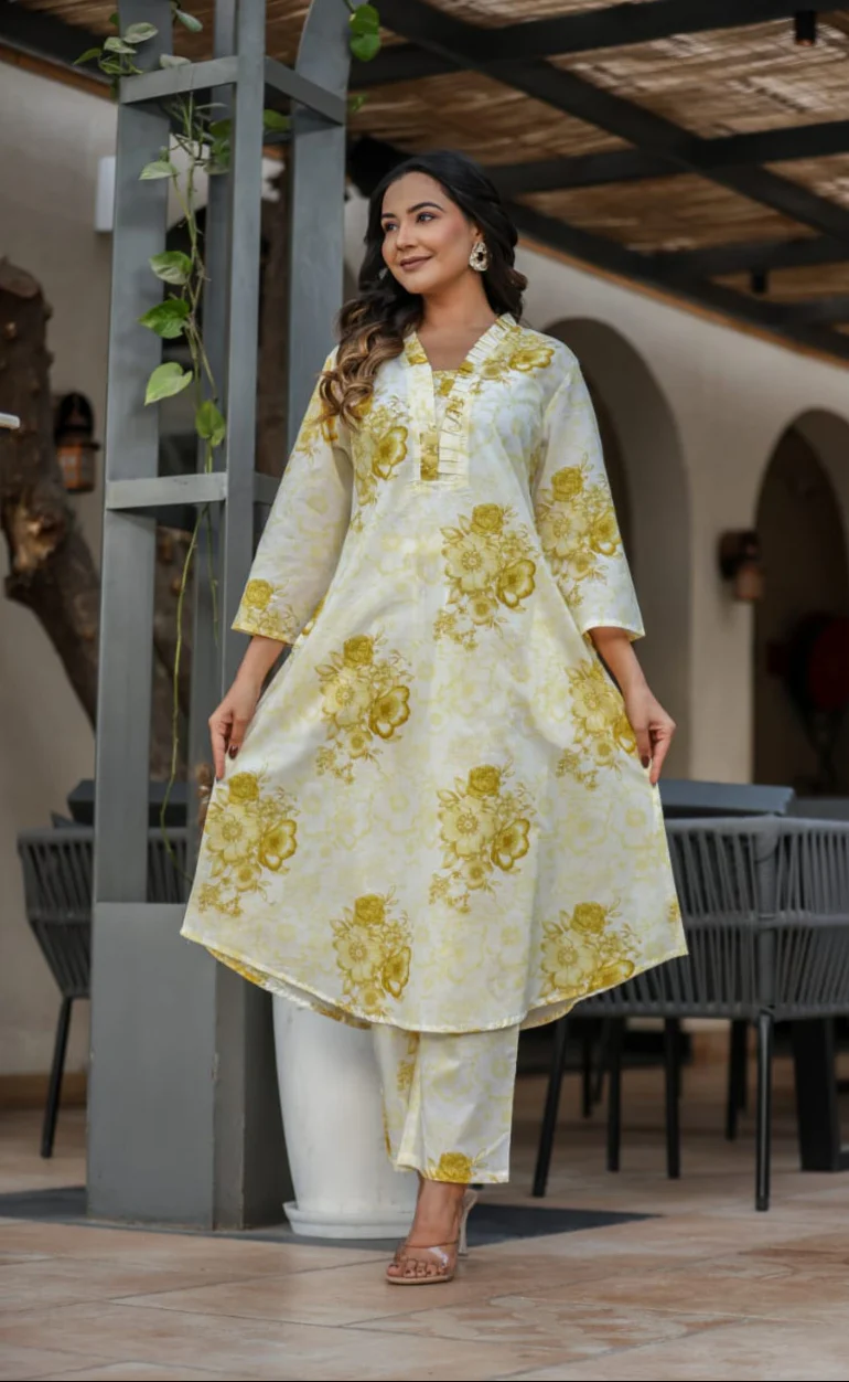 Vanya Daffodil Cotton Co-ord Set - Image 4