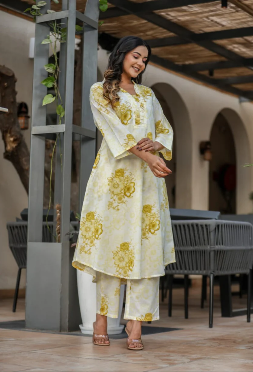 Vanya Daffodil Cotton Co-ord Set - Image 5