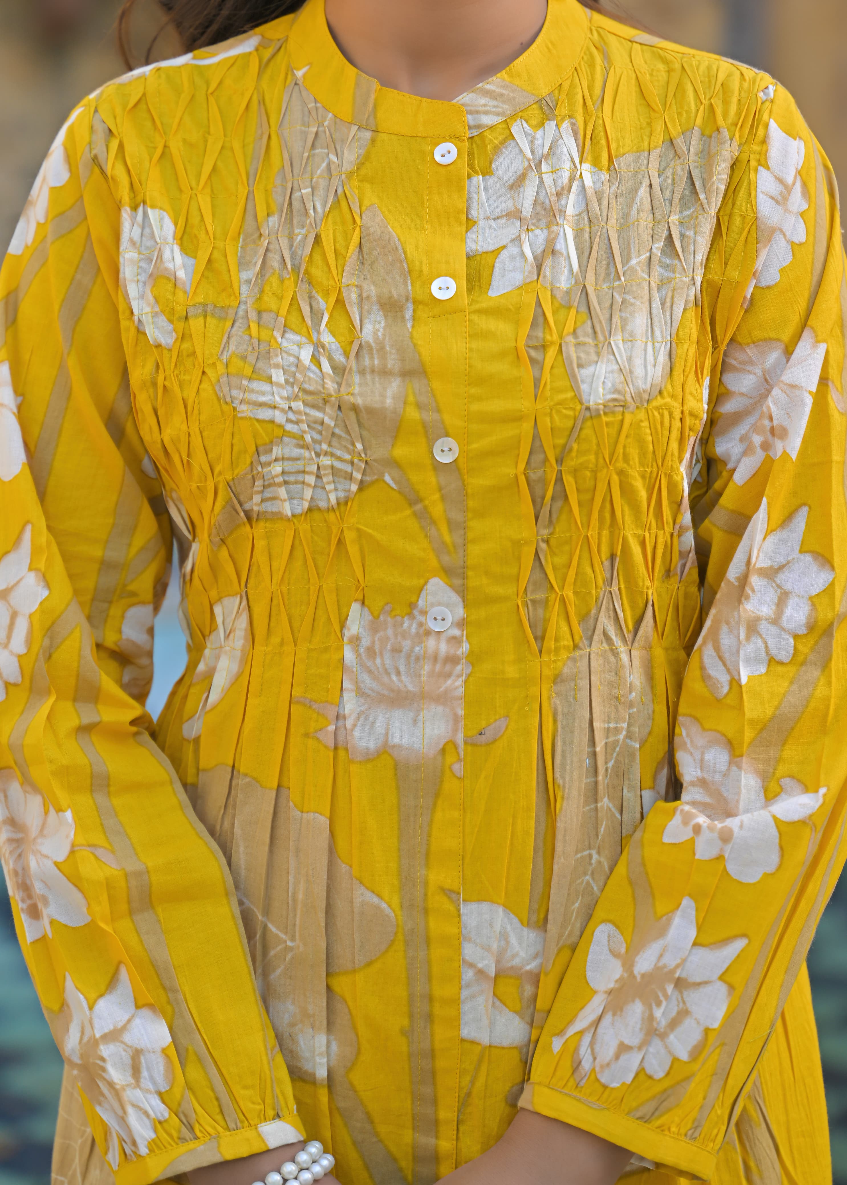 Yutika Amber Cotton Kurta Pant Set - Image 4