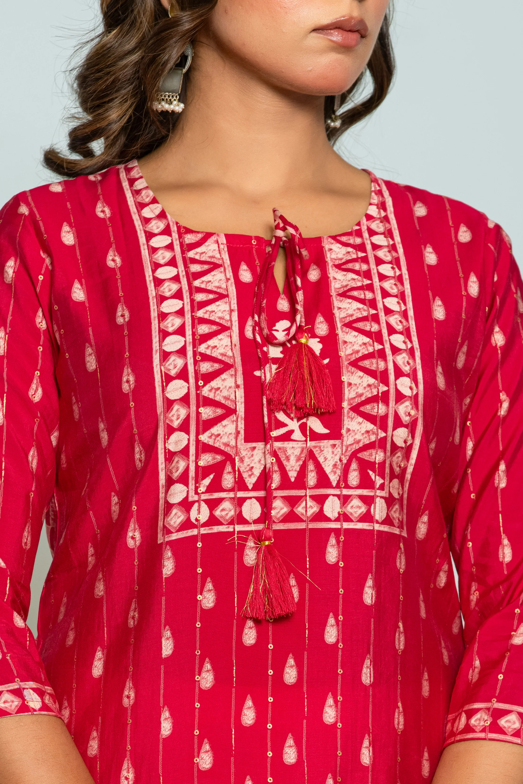 UMA CANDY PRINTED COTTON KURTI - Image 4