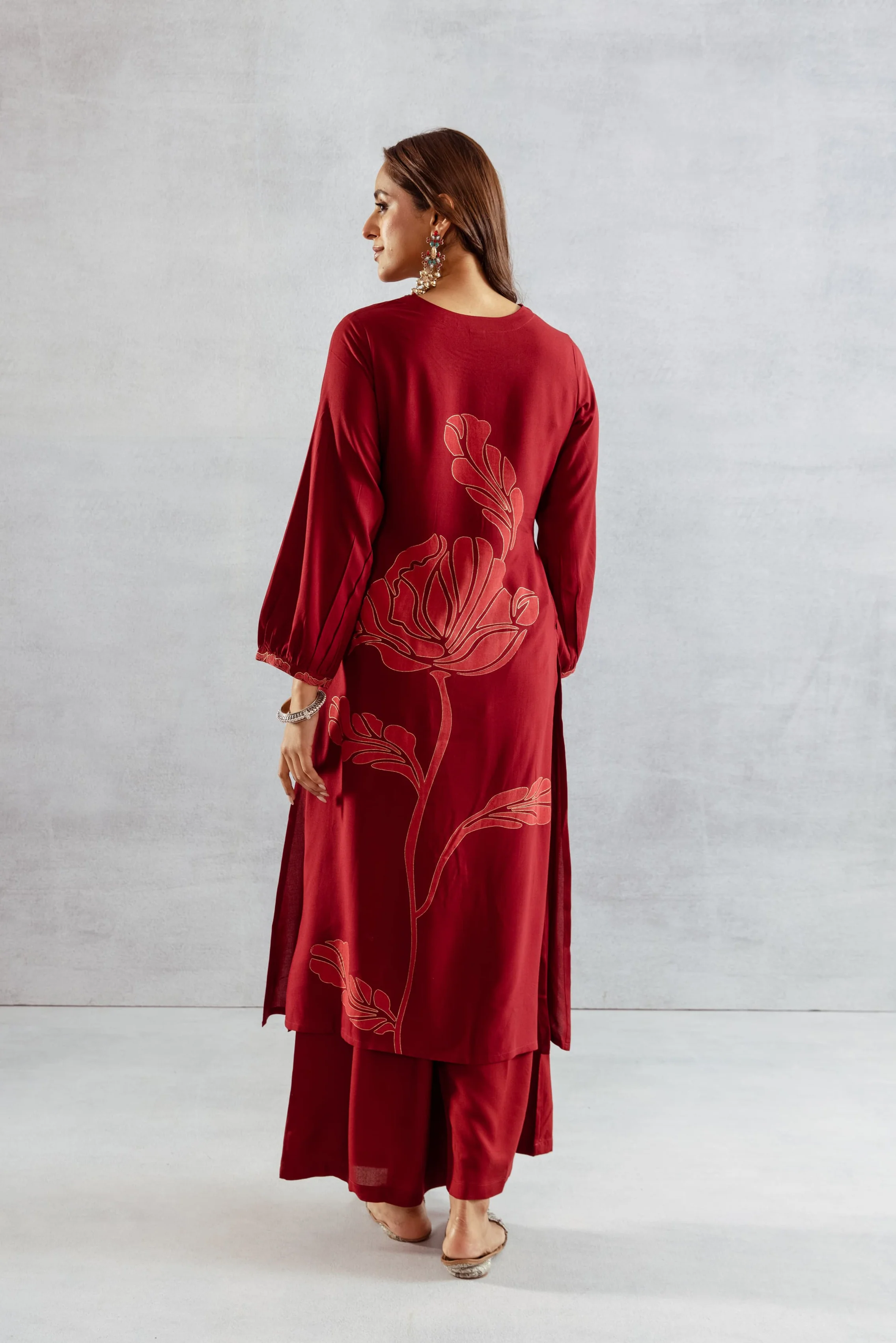 Bakul Ruby Printed Kurta Pant Set - Image 3