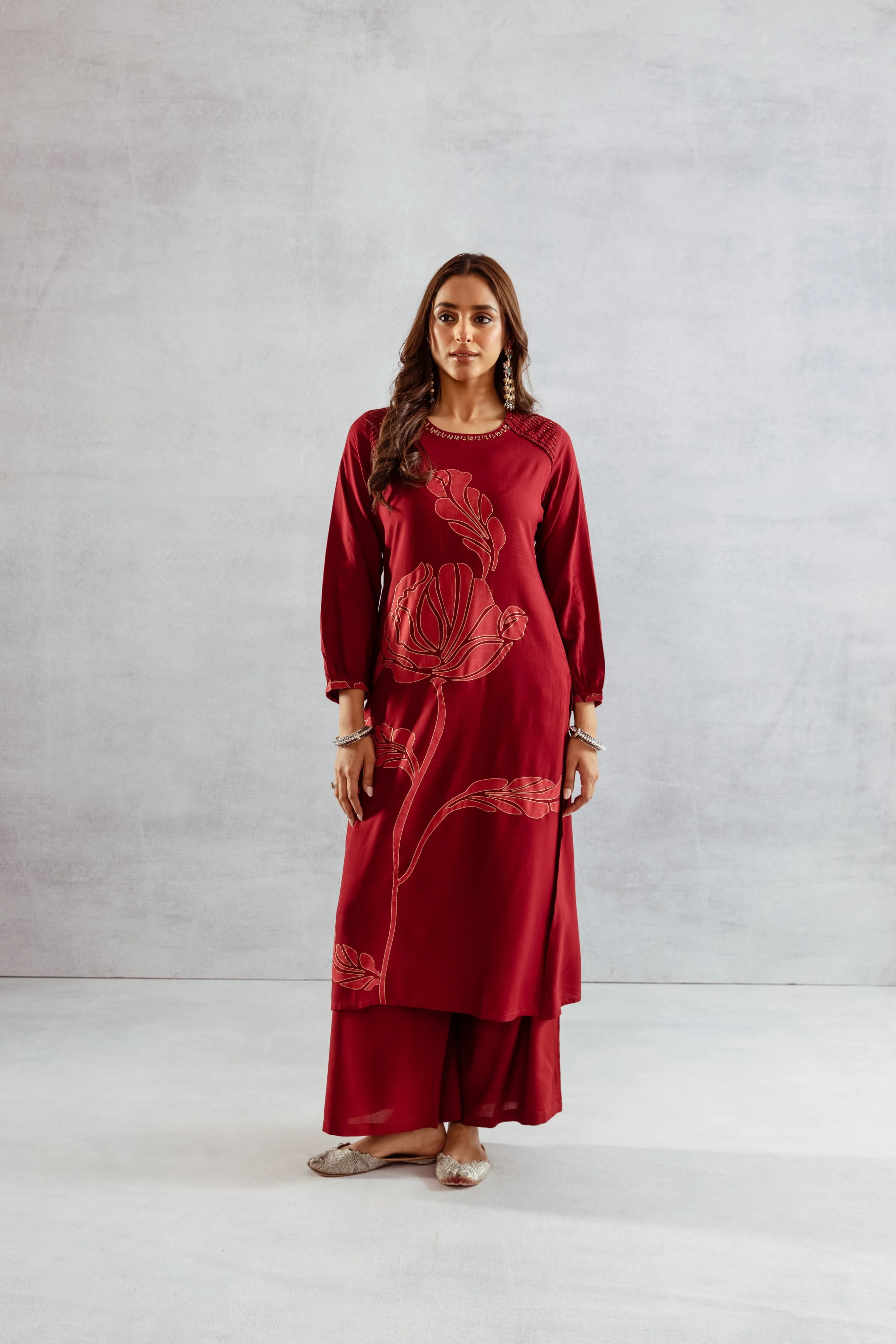 Bakul Ruby Printed Kurta Pant Set - Image 4