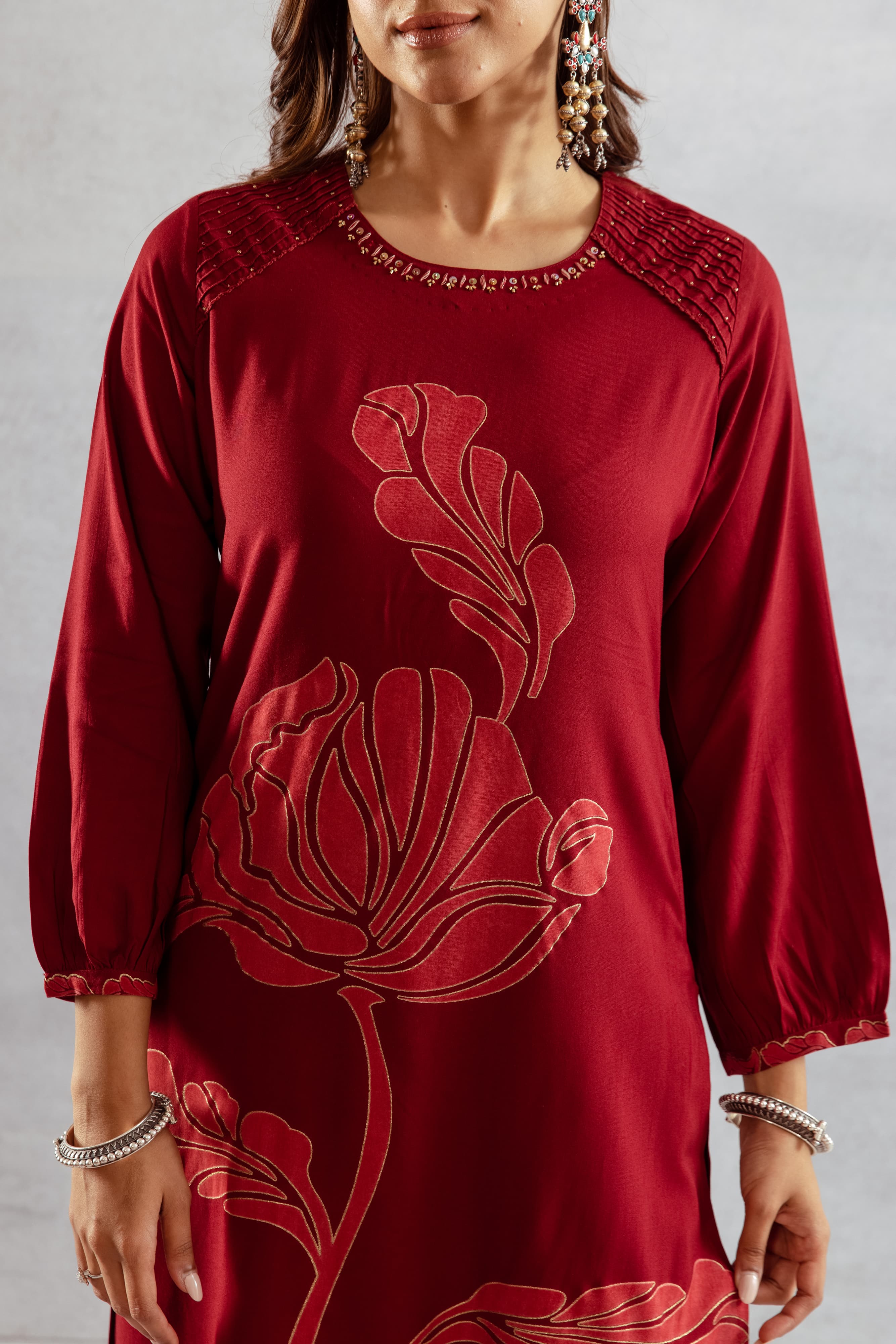 Bakul Ruby Printed Kurta Pant Set - Image 5