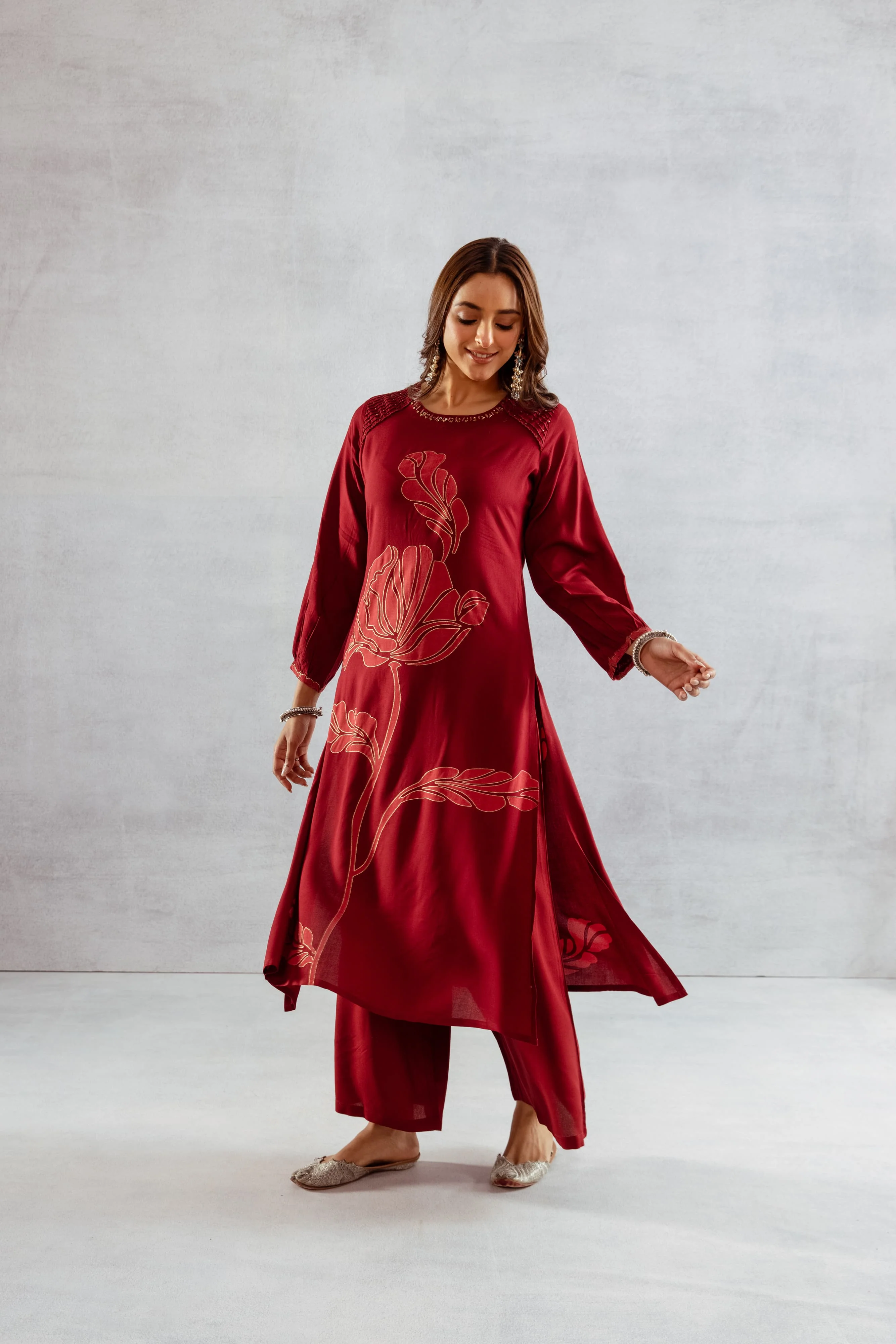 Bakul Ruby Printed Kurta Pant Set - Image 7