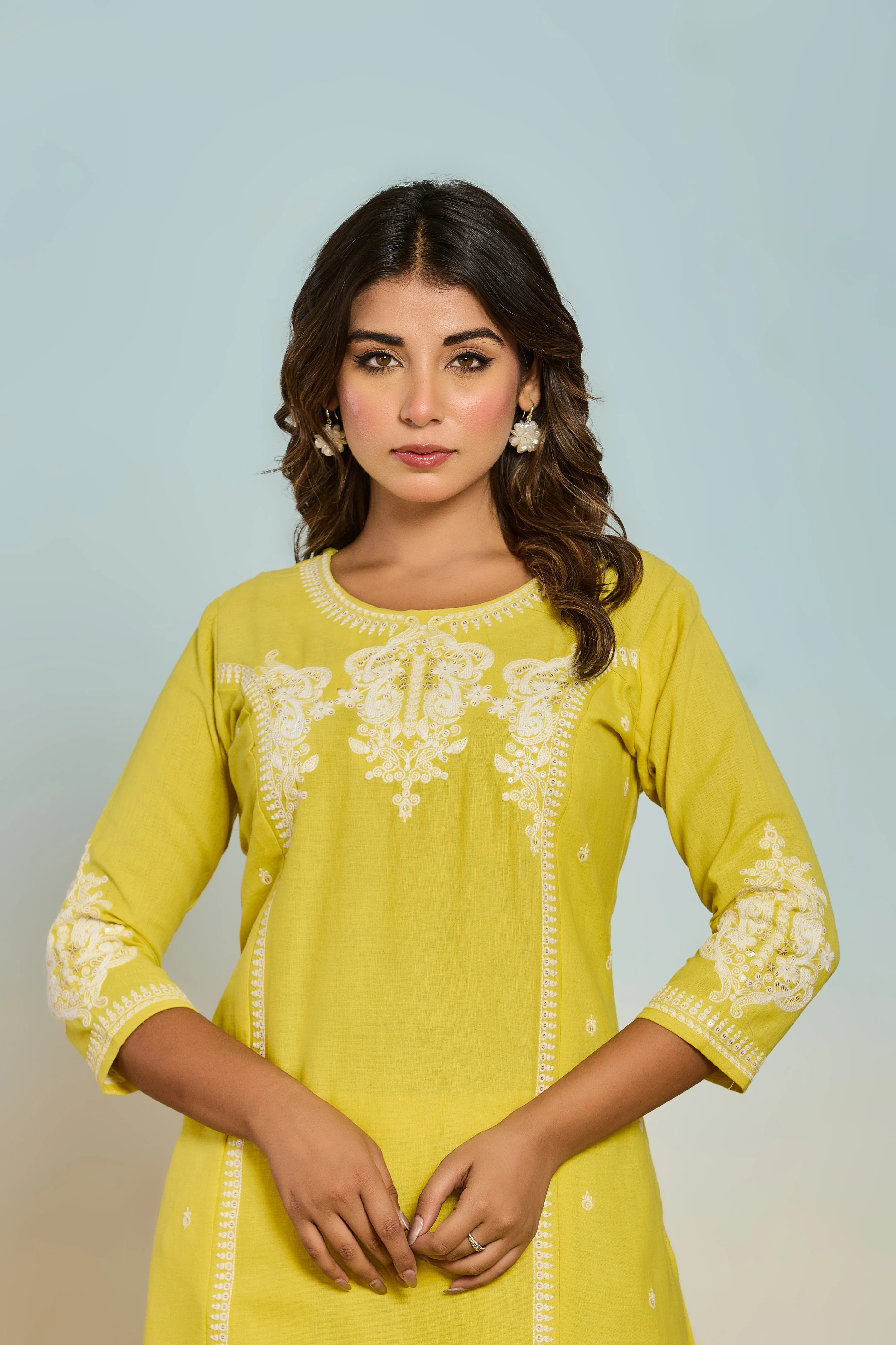 Rajhans parakeet Cotton Kurta pant set - Image 2