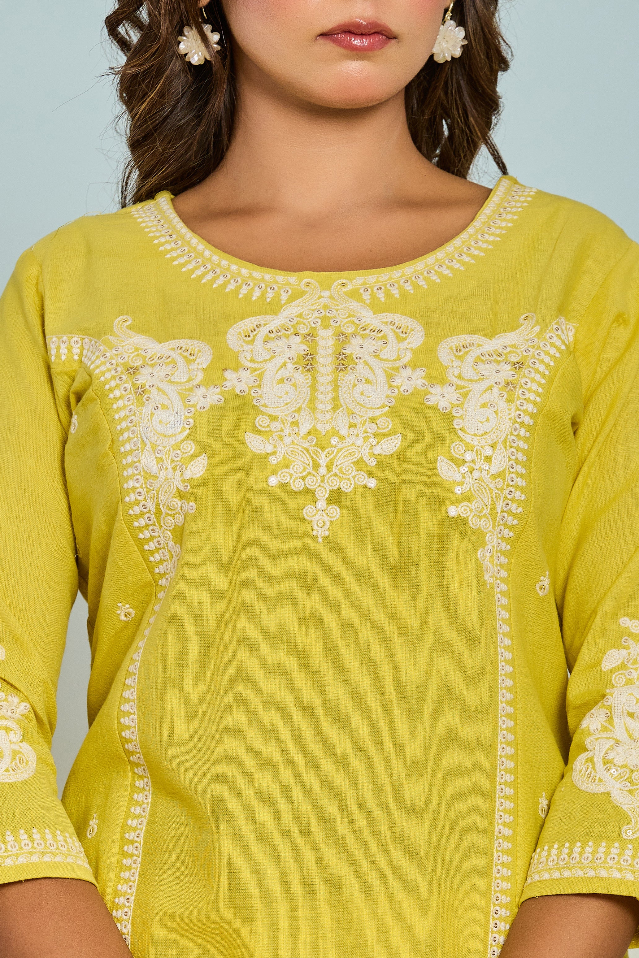 Rajhans parakeet Cotton Kurta pant set - Image 6