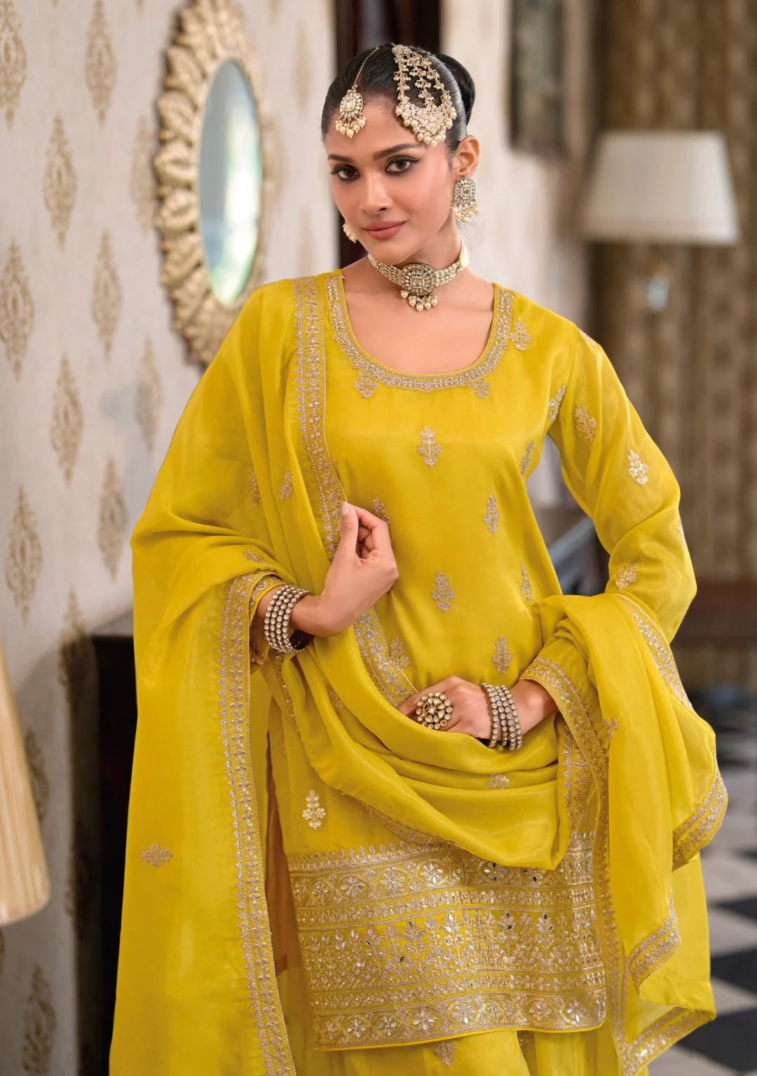 Ashtami Amber Full work heavy suit set - Image 2