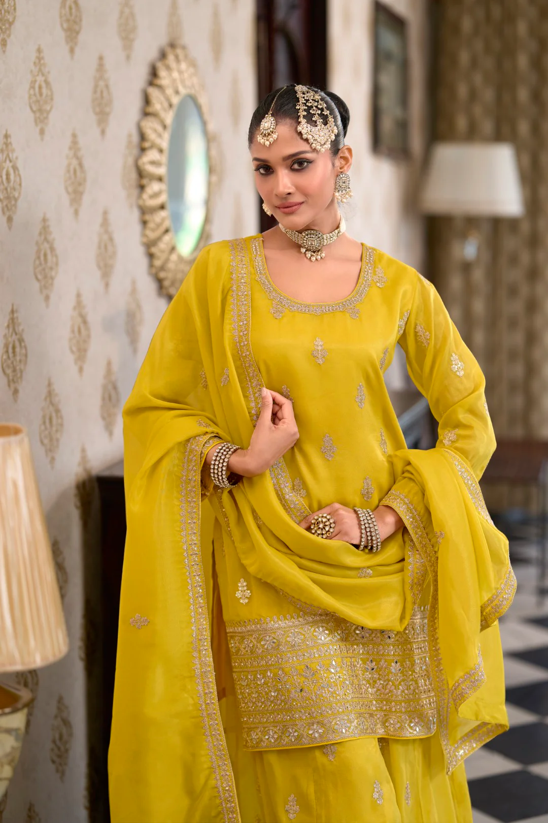 Ashtami Amber Full work heavy suit set - Image 4