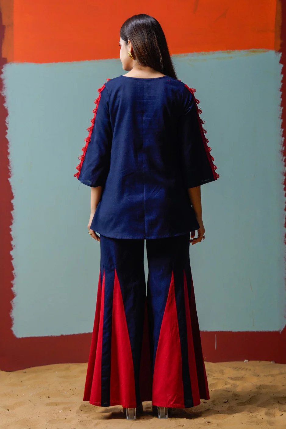 Tatva Azure Cotton Co-ord Set - Image 3