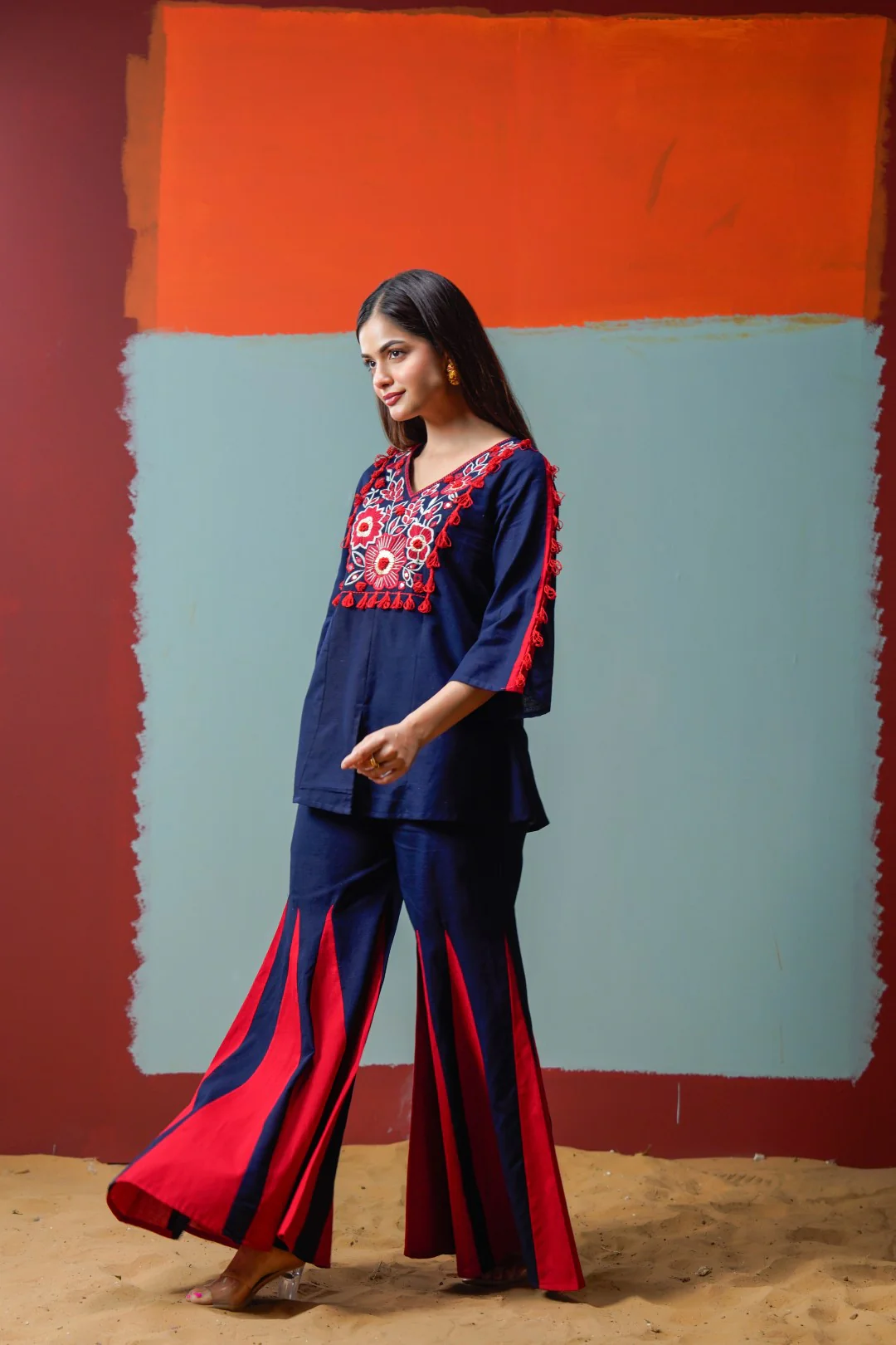 Tatva Azure Cotton Co-ord Set - Image 5