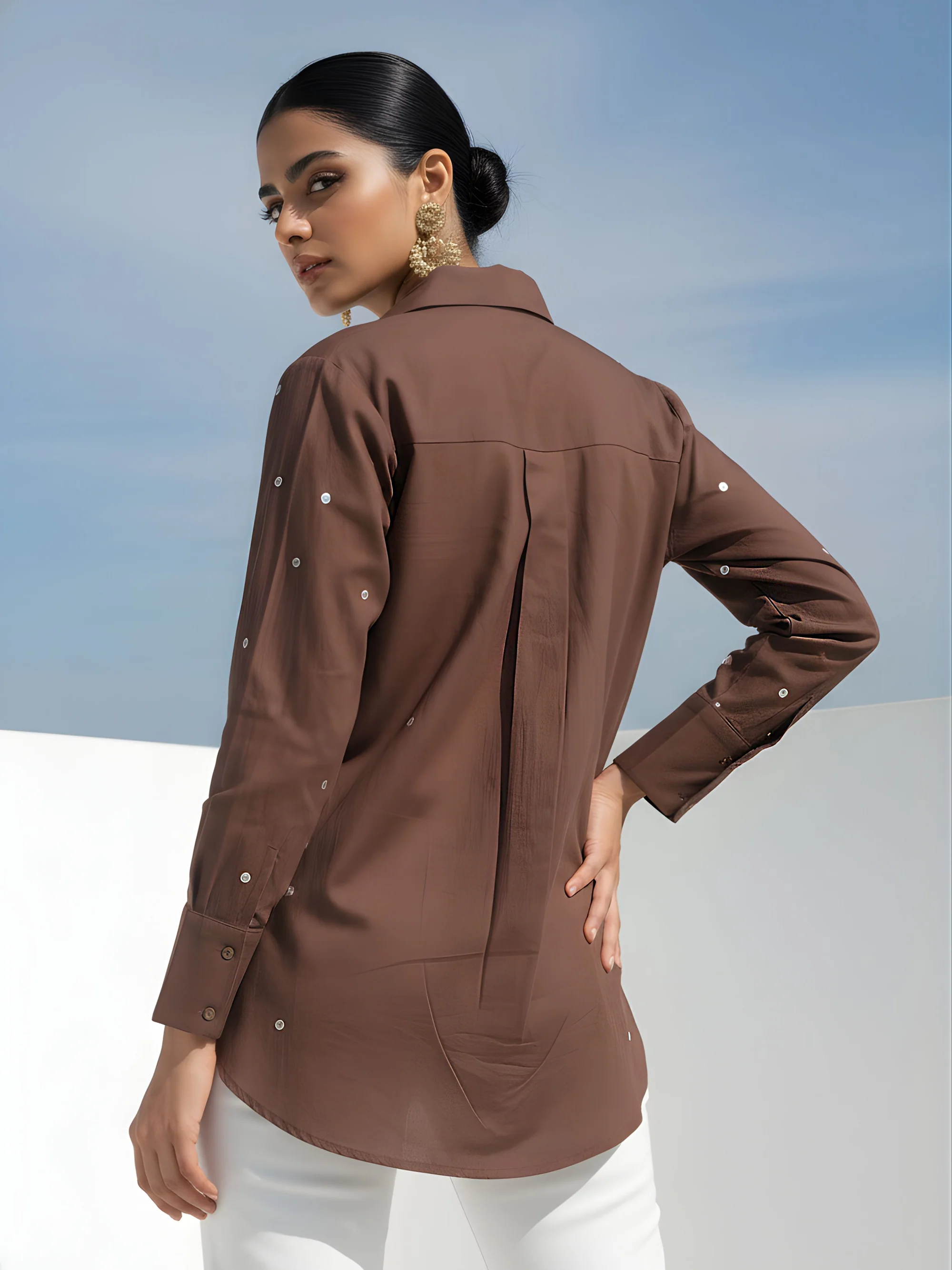 Ivanka Hazel Embrodiery Cotton Shirt - Image 3