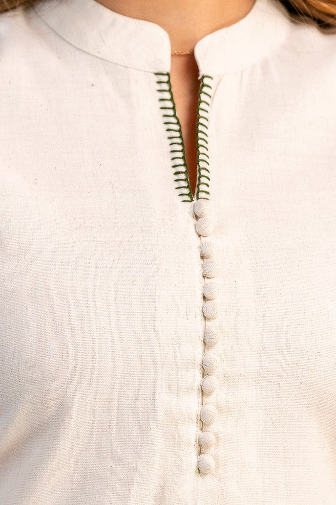 Hardik Dewdrop Cotton Kurta pants set - Image 10